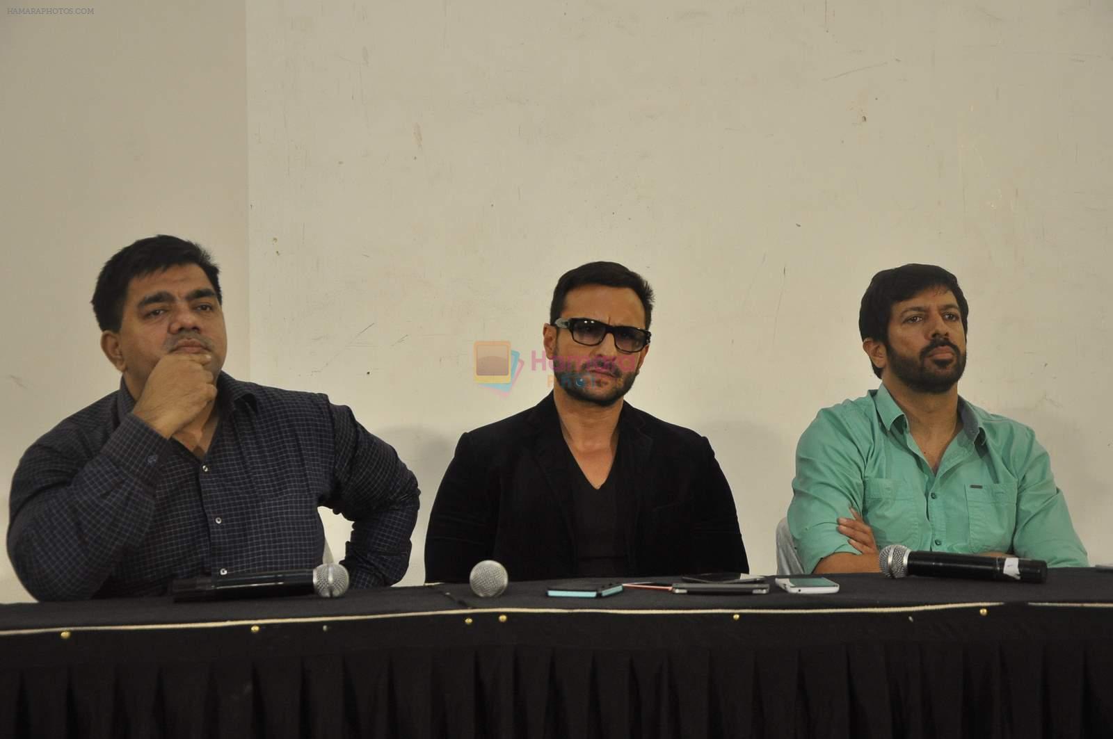 Saif Ali Khan, Kabir Khan at Phantom Press Conference in Mehboob studios on 11th Aug 2015