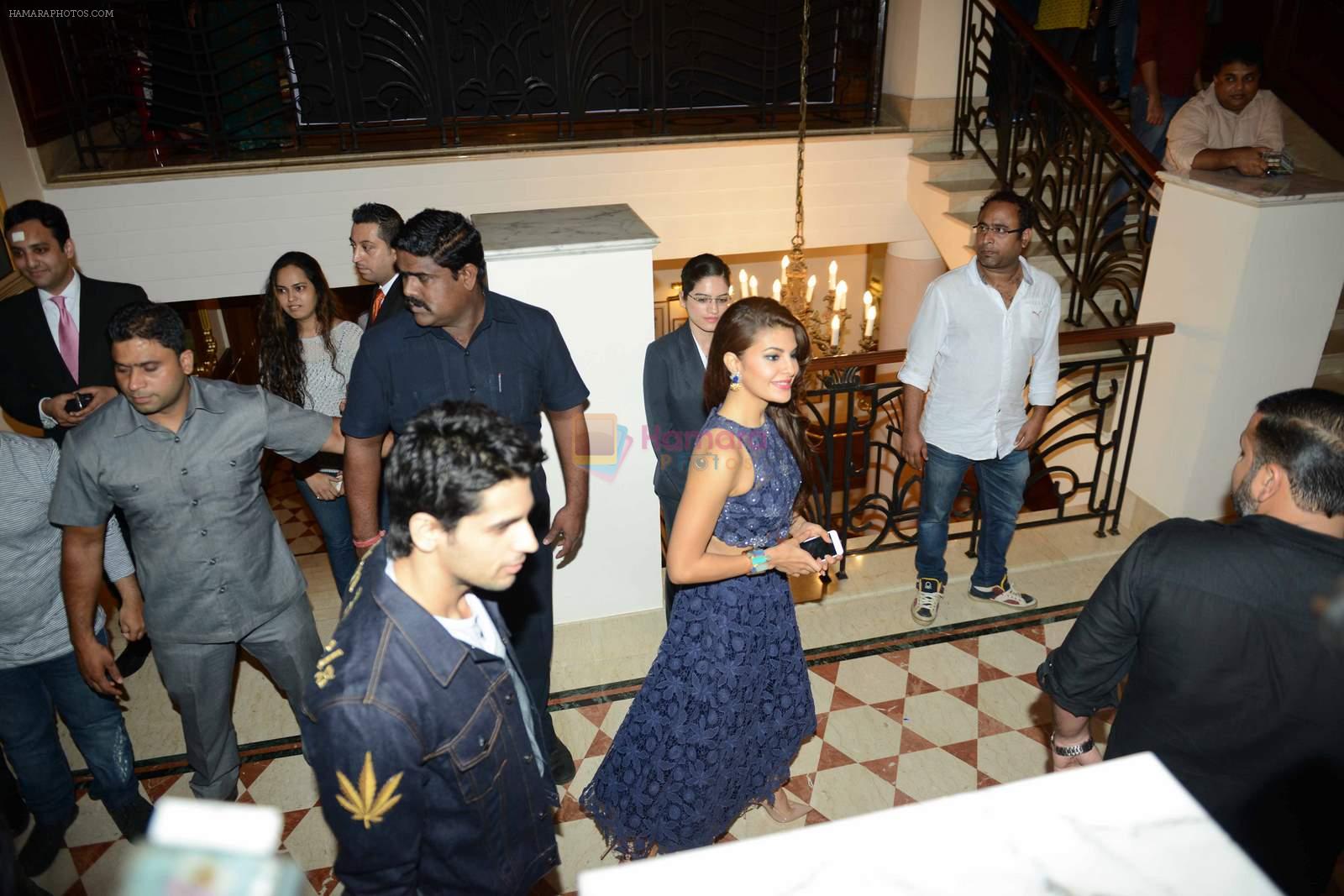 Akshay kumar, Sidharth Malhotra, Jacqueline Fernandez promote brothers in imprial, Delhi on 11th July 2015