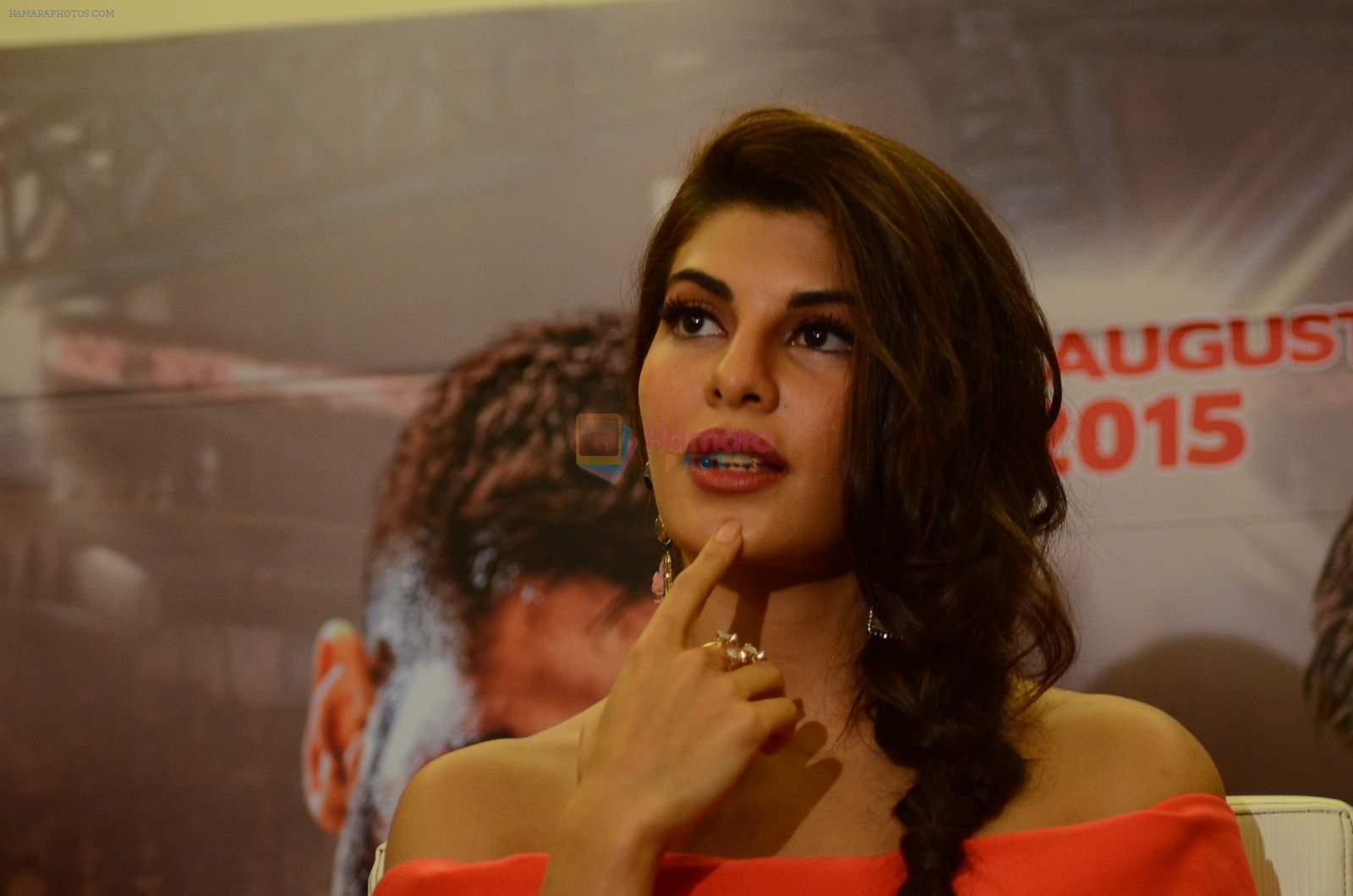 Jacqueline Fernandez at the interview for the film brothers in Novotel on 12th Aug 2015