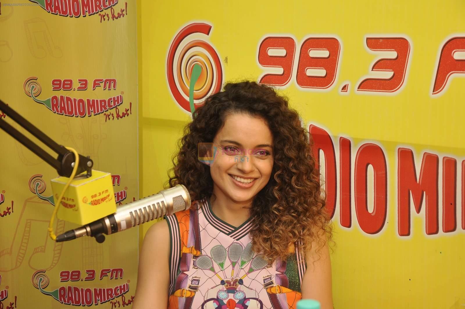 Kangana Ranaut at Radio Mirchi studio to promote their film Katti Batti on 12th Aug 2015