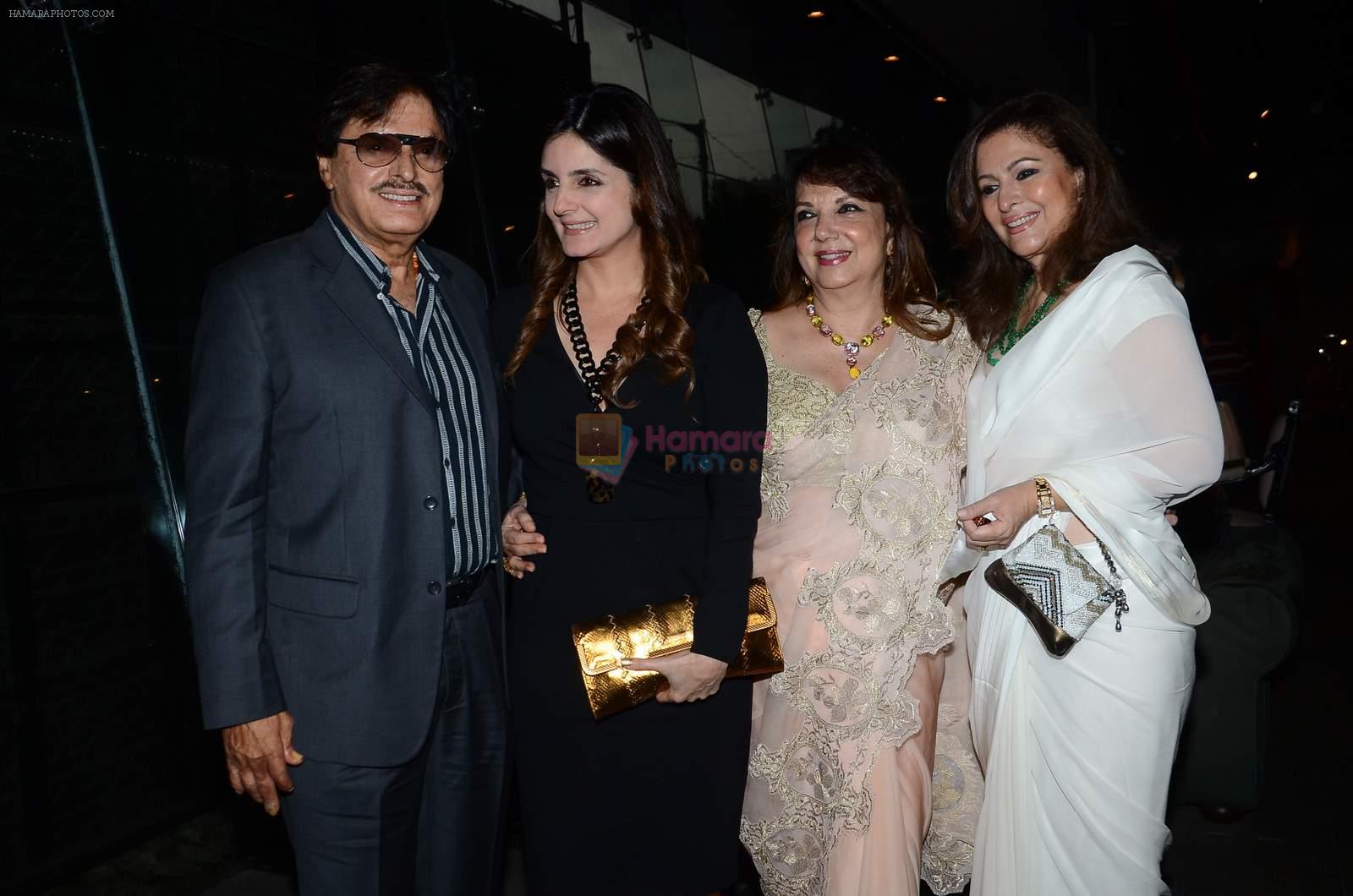 Sanjay Khan at Zarine Khan's The Khan's Family Secret Cookbook book Launch in The Charcoal Project on 12th Aug 2015