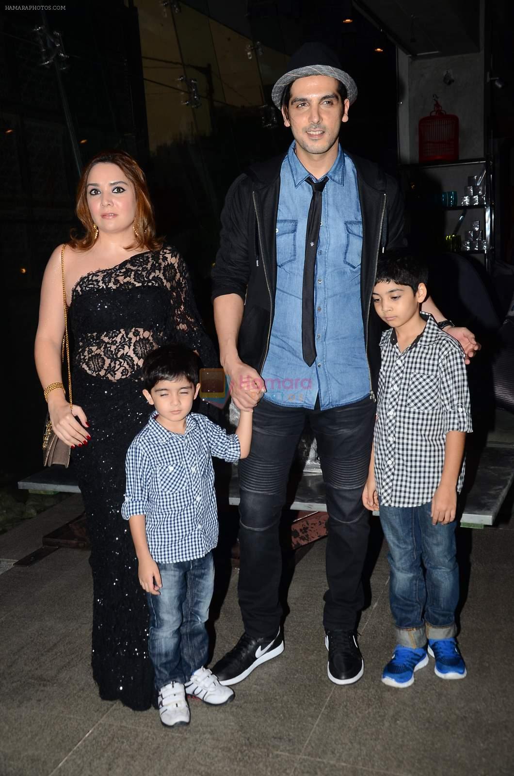 Zayed Khan at Zarine Khan's The Khan's Family Secret Cookbook book Launch in The Charcoal Project on 12th Aug 2015