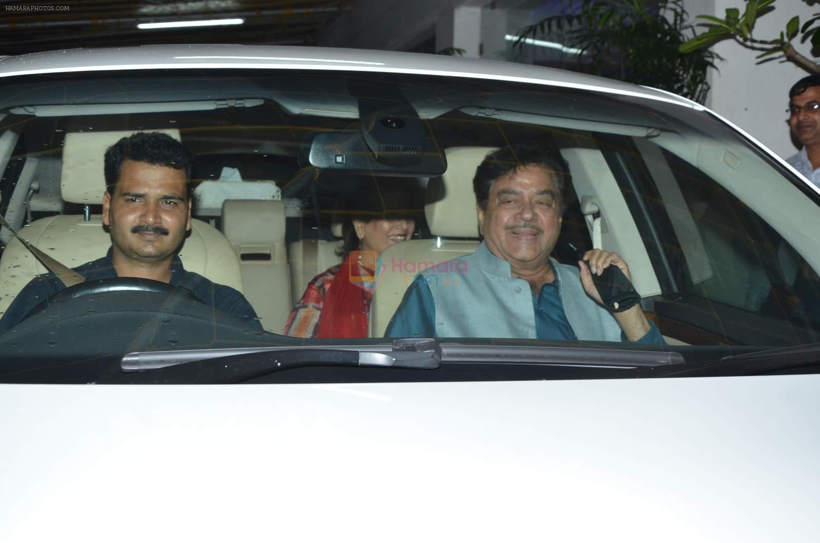 Shatrughan Sinha, Poonam Sinha at Brothers screening in Sunny Super Sound on 13th Aug 2015