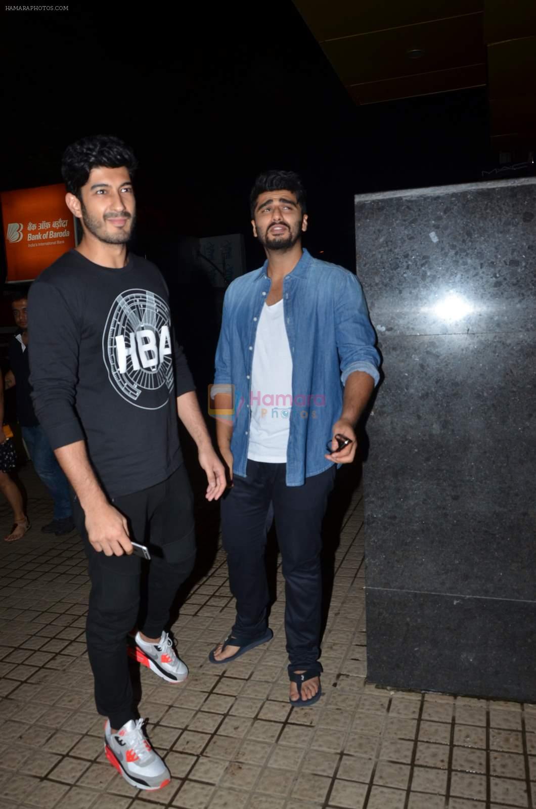 Arjun Kapoor and Mohit Marwah snapped at PVR Juhu on 14th Aug 2015