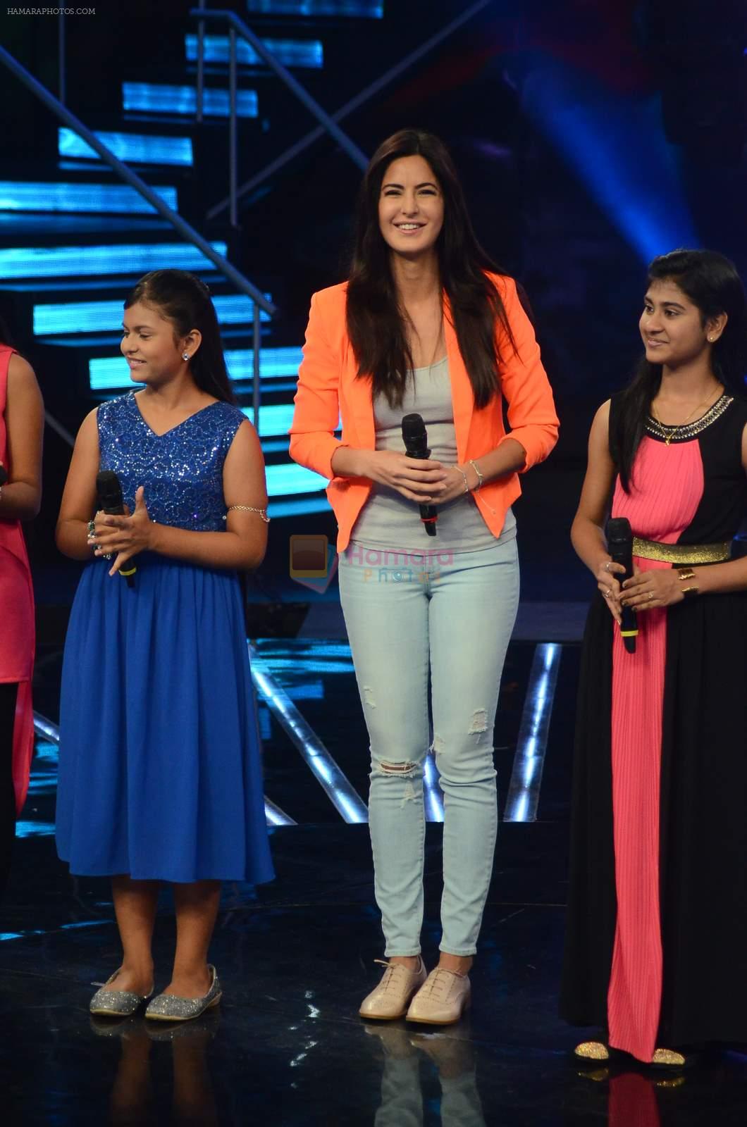 Katrina Kaif at the Promotion of Phantom on the sets of Indian Idol Junior 2015 in Mumbai on 16th Aug 2015