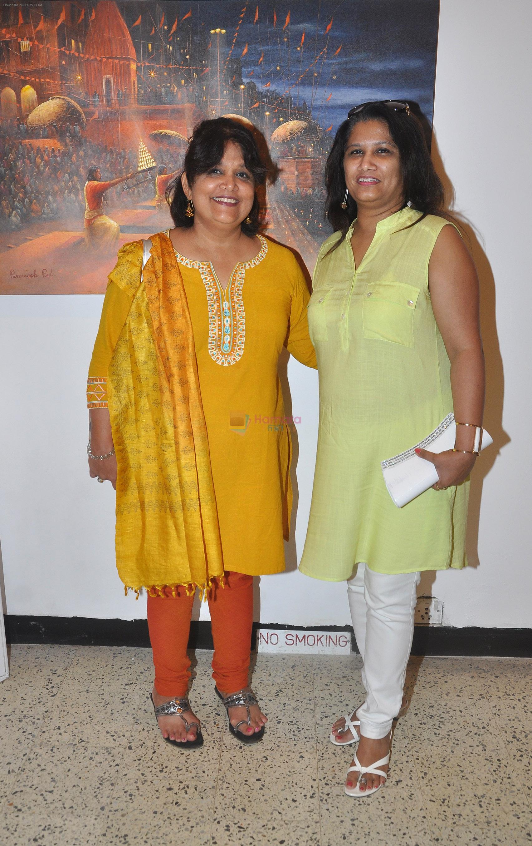 Amisha Mehta and Neeta Pathare at Paramesh Paul's art show inauguration at Jehangir Art Gallery