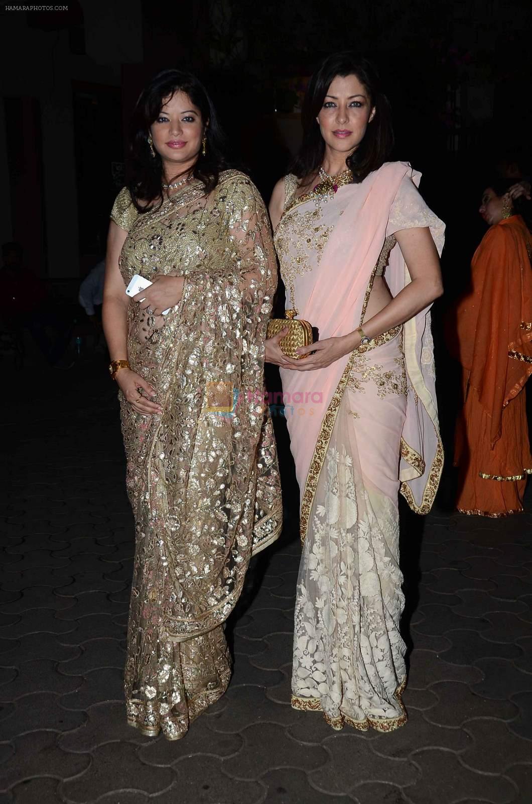 Arzoo Govitrikar, Aditi Govitrikar at Queenie Singh's wedding bash in Mumbai on 18th Aug 2015