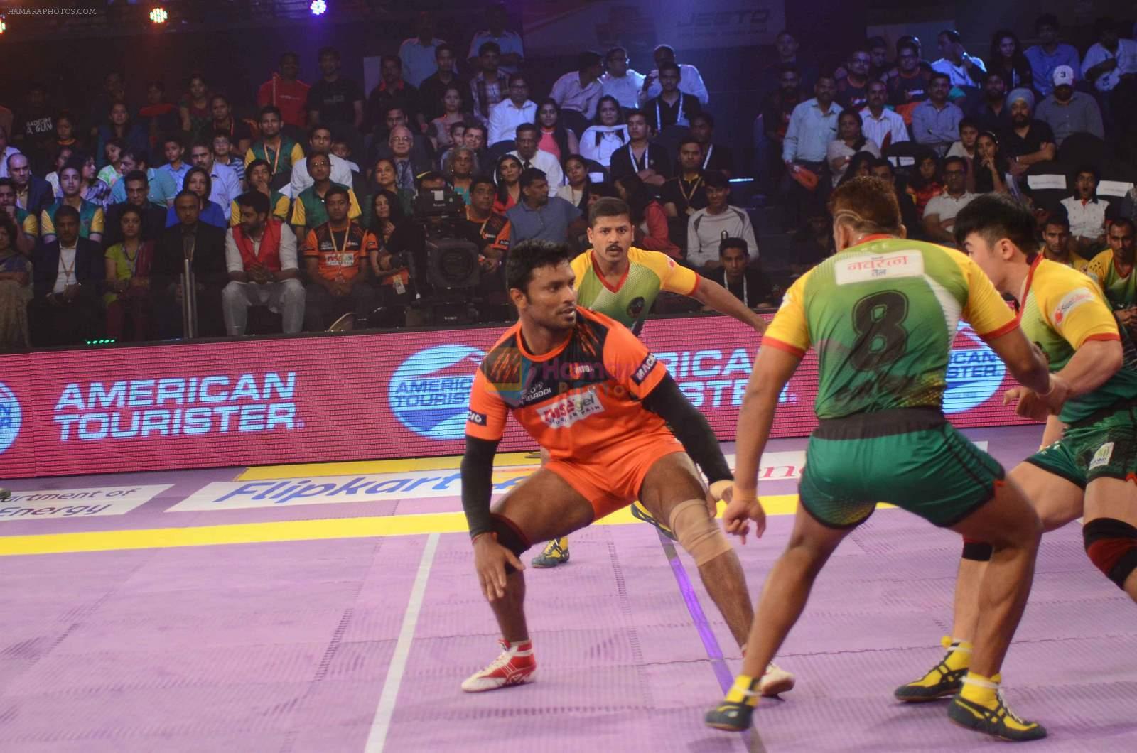 at Pro Kabaddi semifinals in Mumbai on 21st Aug 2015