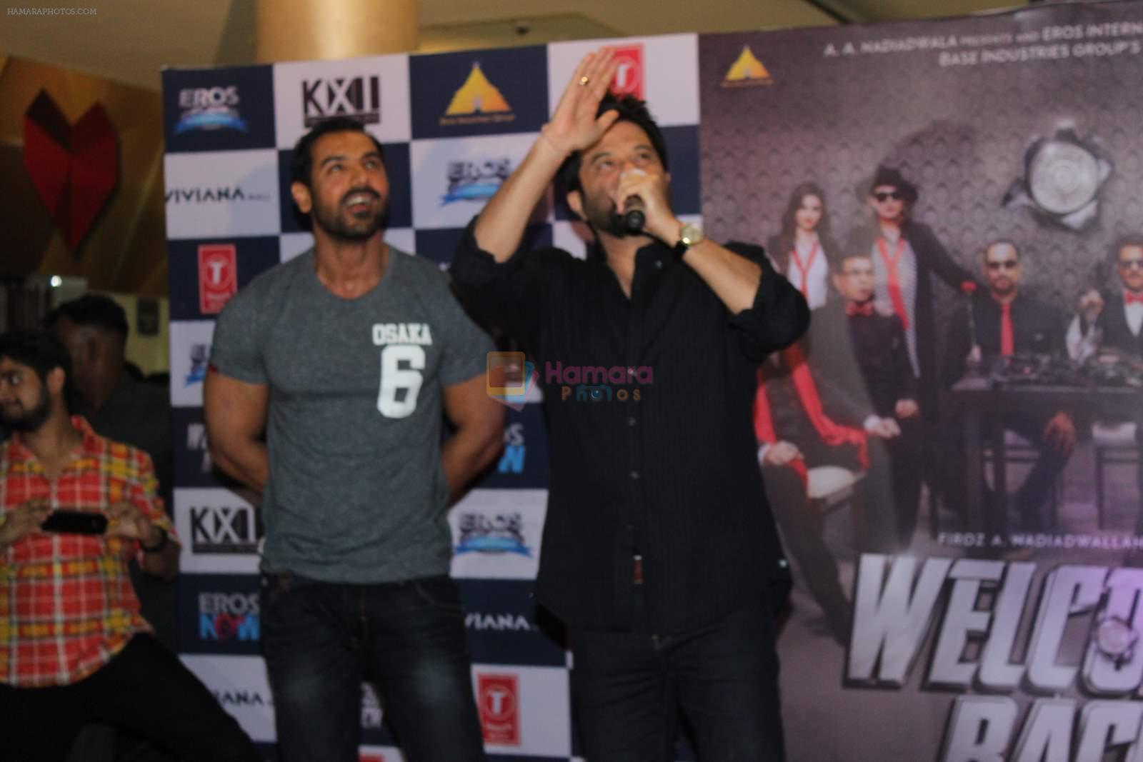 Anil Kapoor, John Abraham at Welcome back promotions in Thane, Mumbai on 23rd Aug 2015