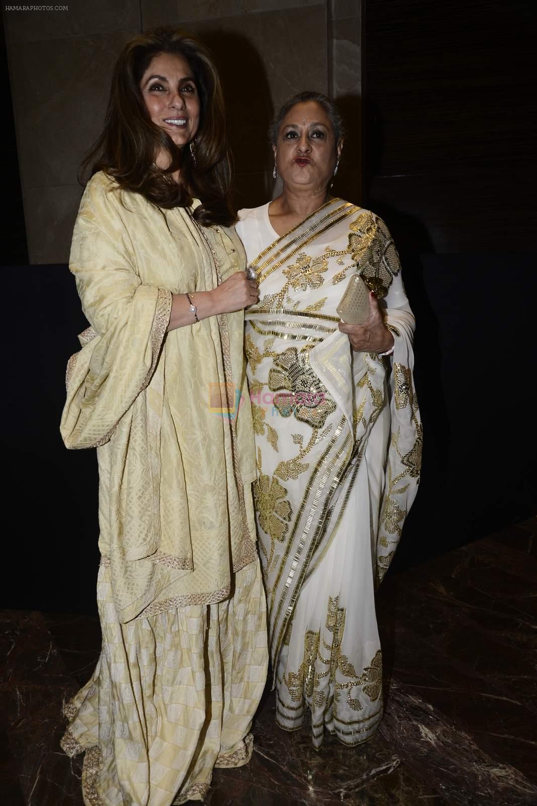 Jaya Bachchan, Dimple Kapadia at Abu Jani Red Carpet on 25th Aug 2015