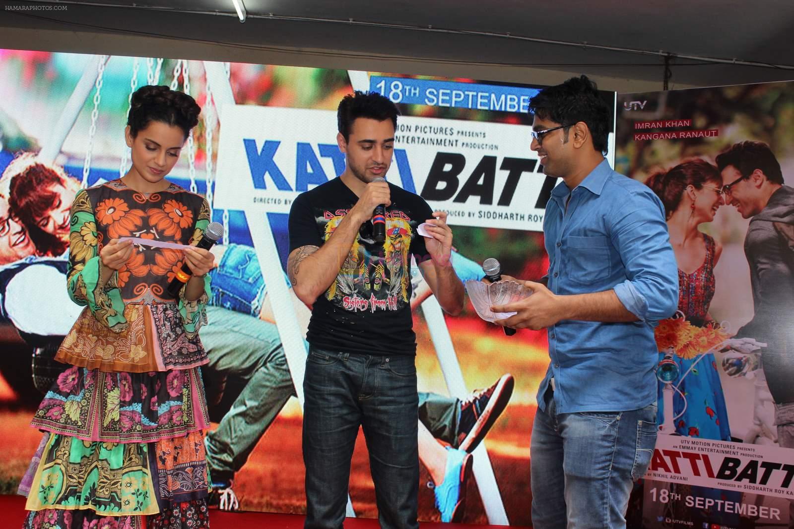 Kangana Ranaut, Imran Khan at katti batti promotions in MMK College, Bandra on 25th Aug 2015