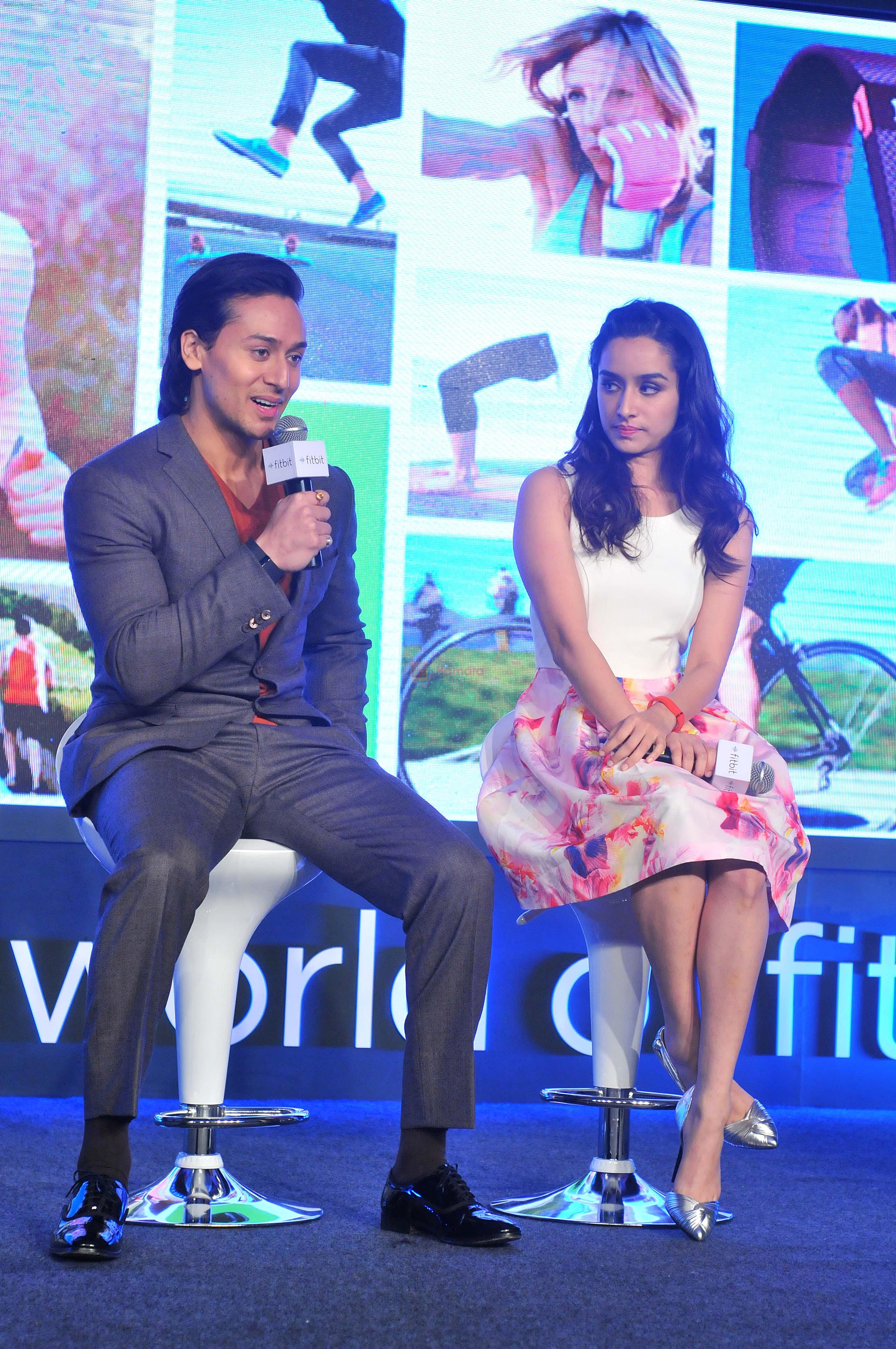 Tiger Shroff and Shraddha Kapoor in Delhi for fitbit launch in Mumbai on 25th Aug 2015
