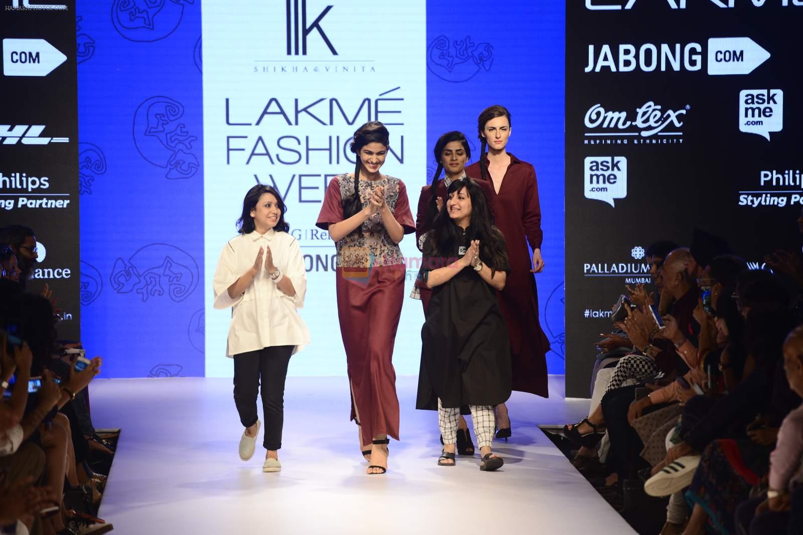 Model walk the ramp for IIK Show on day 1 of LIFW on 26th Aug 2015