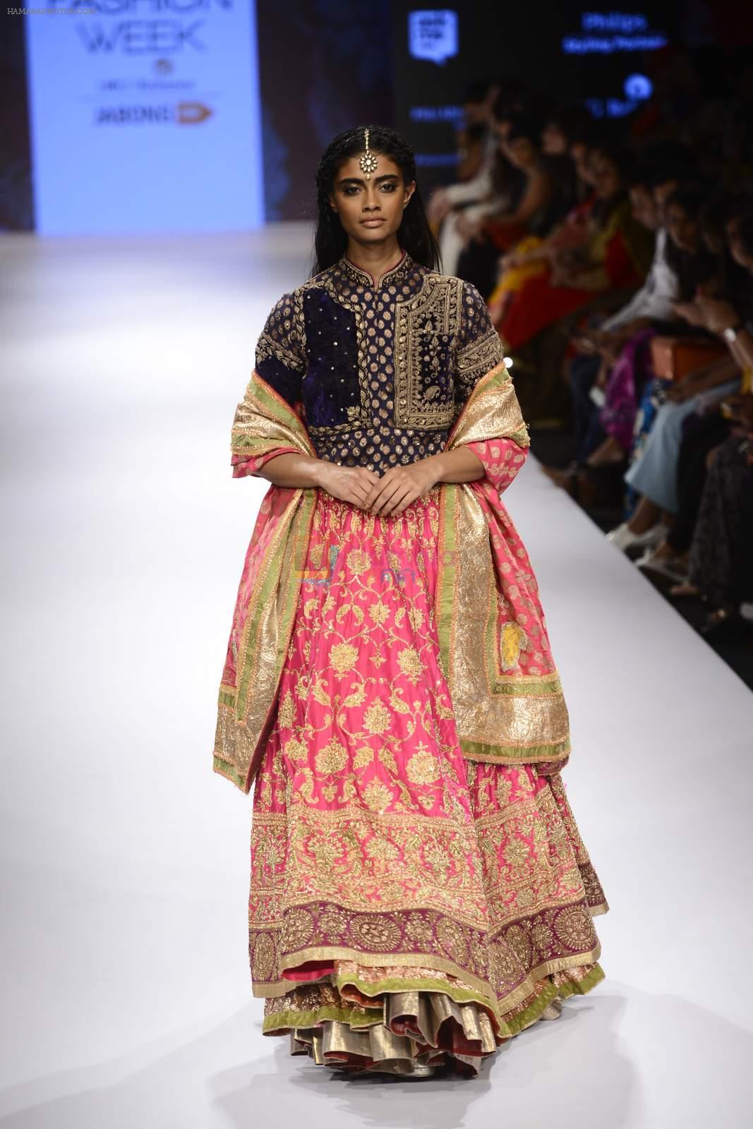 Model walks for Ritu Kumar Show on day 2 of lifw on 27th Aug 2015