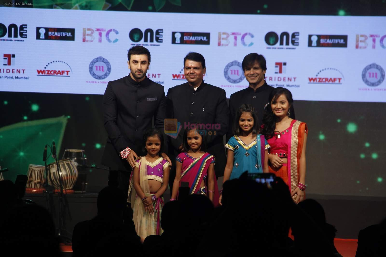 Ranbir Kapoor, Vivek Oberoi at vivek oberoi's charity event in Mumbai on 29th Aug 2015