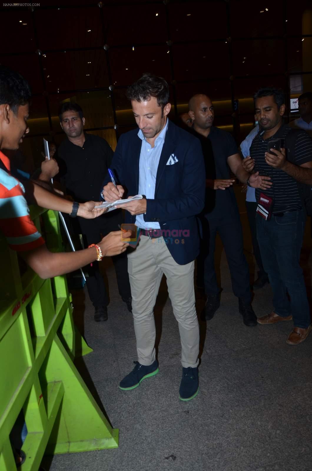 Alessandro Del Piero arrives in India on 30th Aug 2015
