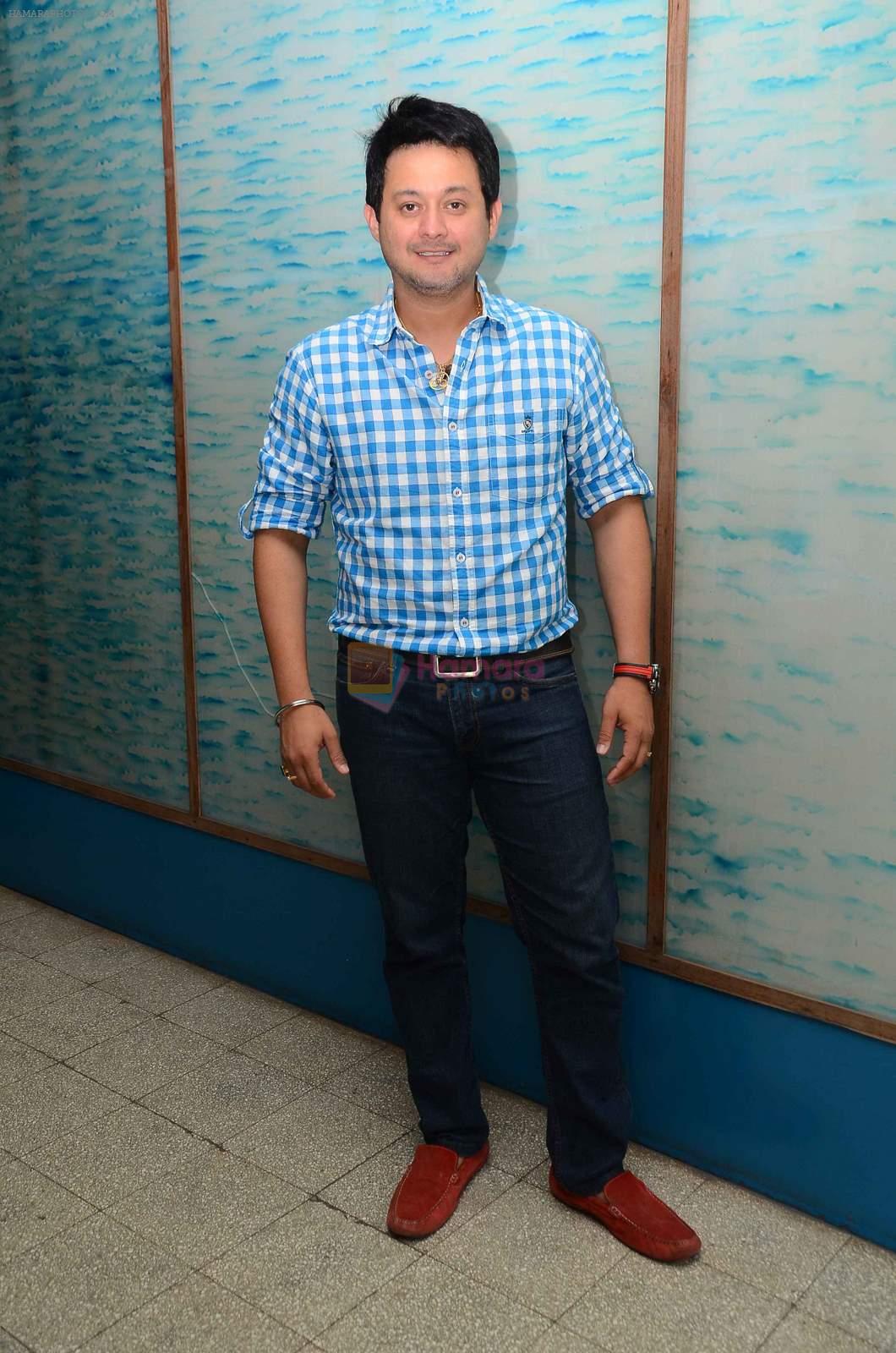 Swapnil Joshi  at Marathi film Tu Hi Re song recording in Famous on 31st Aug 2015
