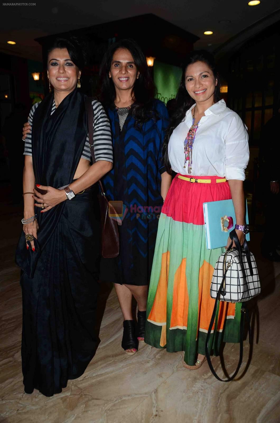 Mini Mathur, Anita Dongre and Maria Goretti at Fashion's Night Out 2015 by Vogue at Palladium, Mumbai