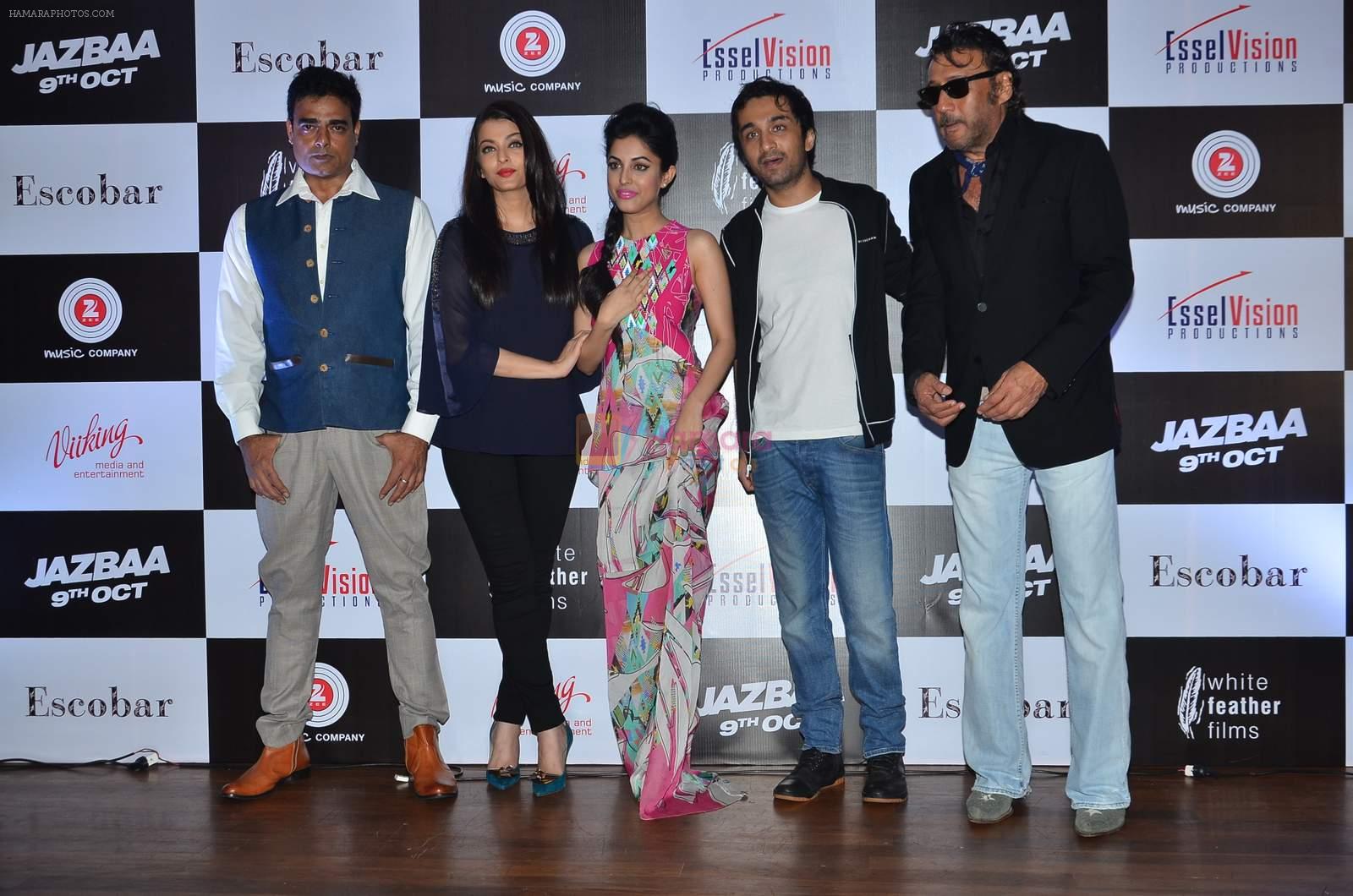 Abhimanyu Shekhar Singh, Aishwarya Rai Bachchan, Priya Banerjee, Siddhant Kapoor, Jackie Shroff at Jasbaa song launch in Escobar on 7th Sept 2015