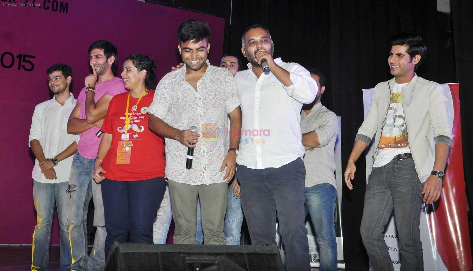 at the promotion of Pyaar ka Punchnama 2 at Sophia college on 7th Sept 2015