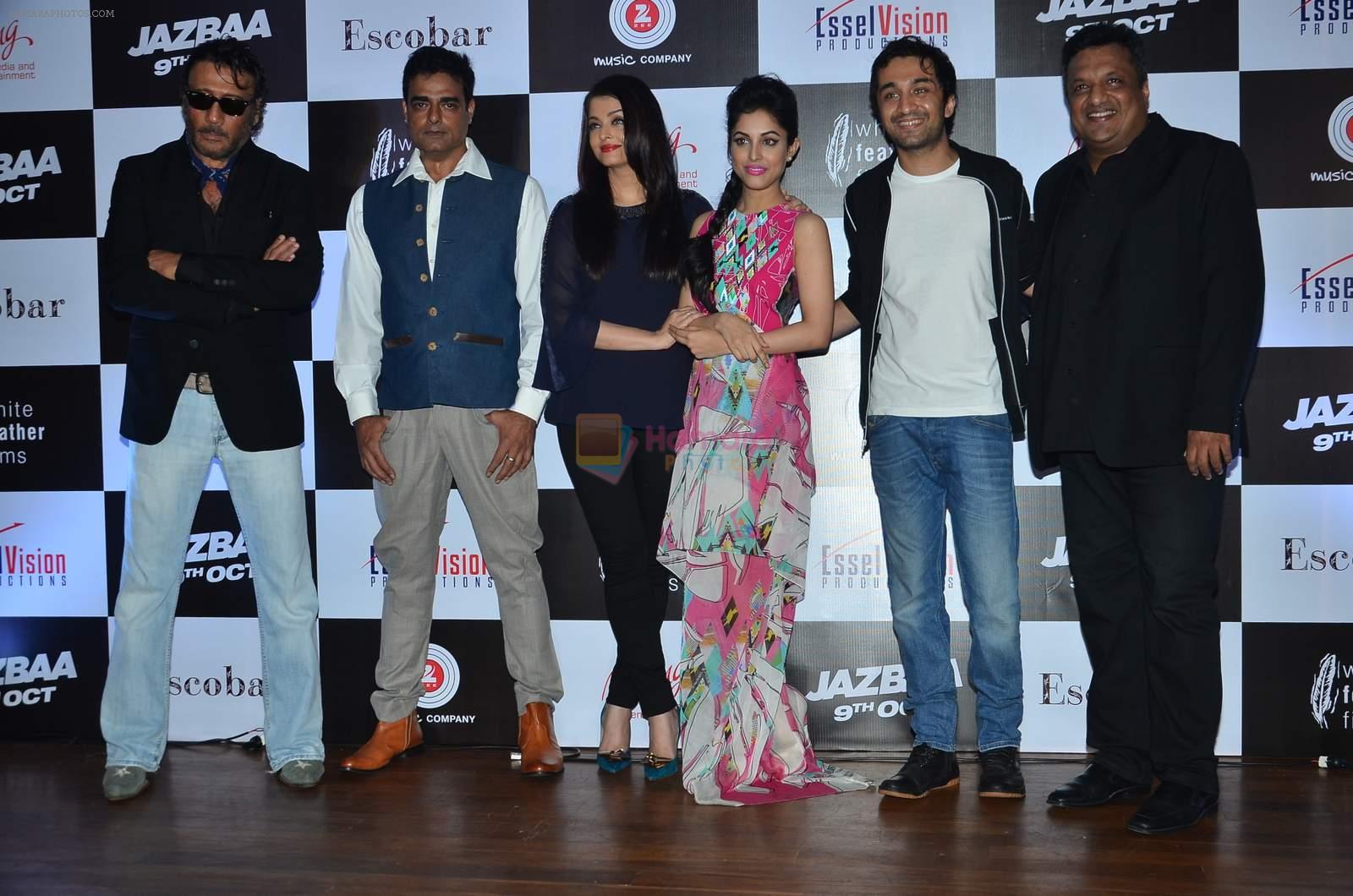 Abhimanyu Shekhar Singh, Aishwarya Rai Bachchan, Priya Banerjee, Siddhant Kapoor, Jackie Shroff, Sanjay Gupta at Jasbaa song launch in Escobar on 7th Sept 2015