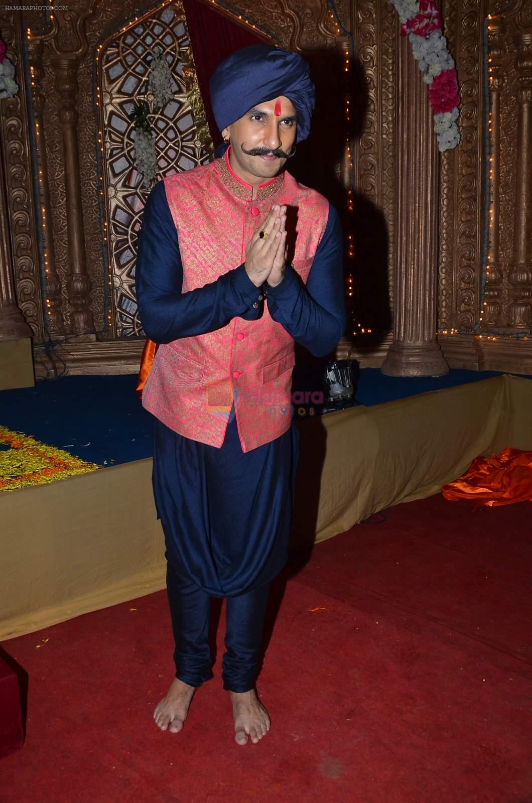 Ranveer Singh promote Bajia's new song on the sets of Udaan in Filmcity, Mumbai on 12th Sept 2015