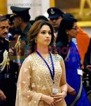Tamannaah Bhatia gets felicitated by the President of India on 13th Sept 2015