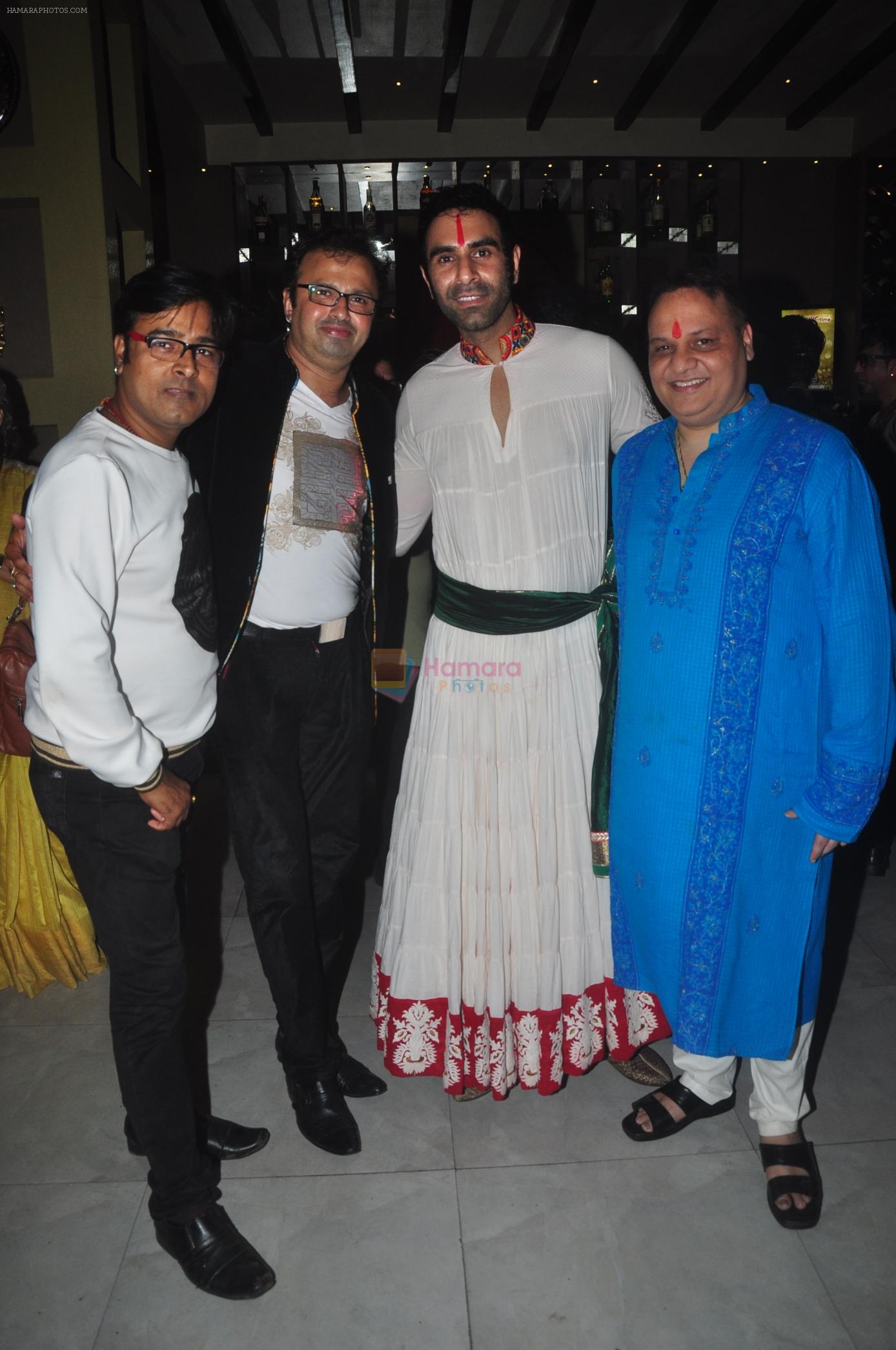Vimal Kashyap, Nikhil Kamath, Sandeep Soparkar and Sanjay Sharma pose at the Aryan-Ashley sangeet of Dunno Y2 signifying same-sex marriage for the first time in Bollywood