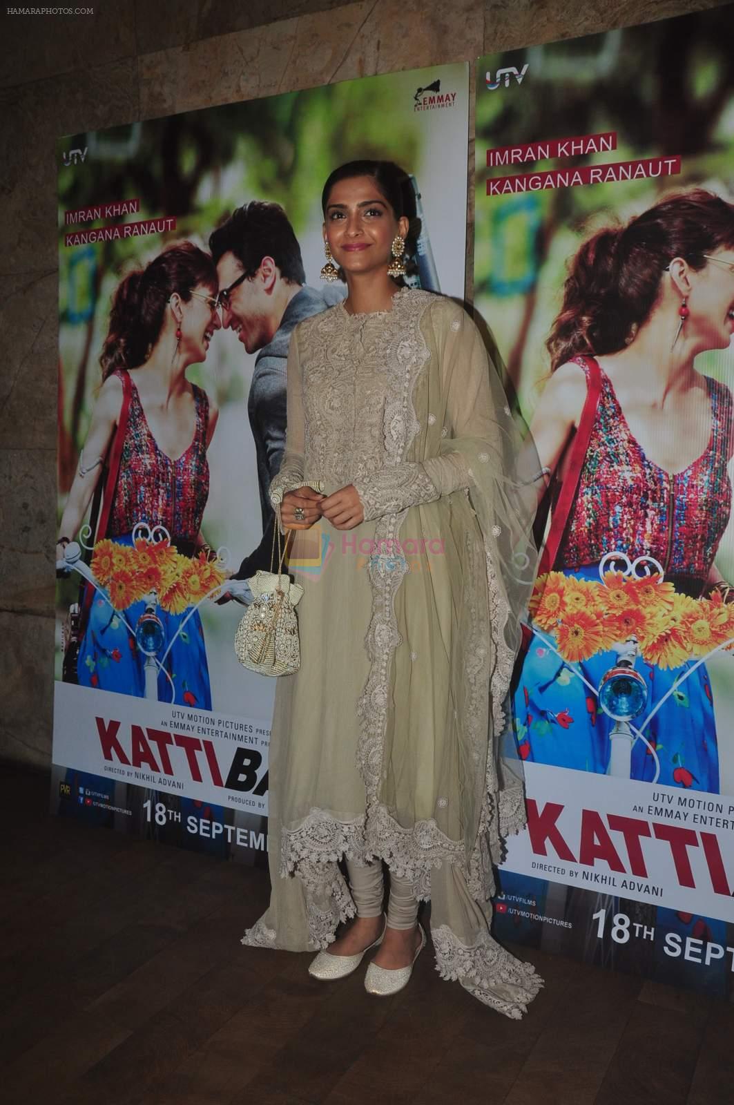 Sonam Kapoor at Katti Batti screening hosted by Kangana on 17th Sept 2015