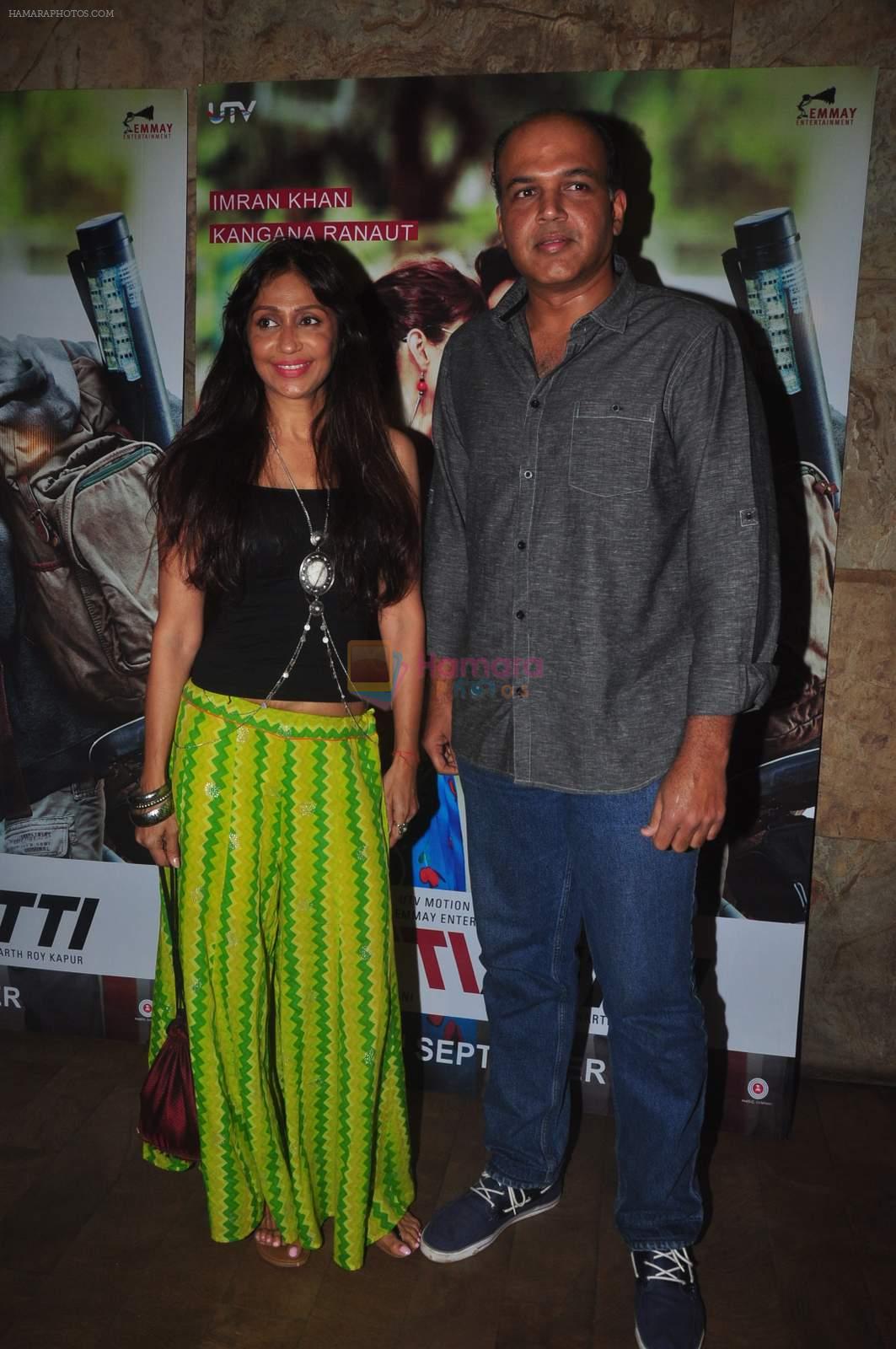 Ashutosh Gowariker, Sunita Gowariker at Katti Batti screening hosted by Kangana on 17th Sept 2015