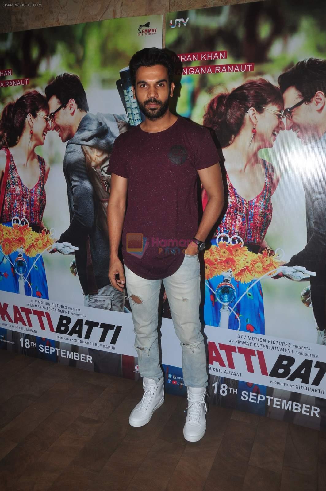 Raj Kumar Yadav at Katti Batti screening hosted by Kangana on 17th Sept 2015