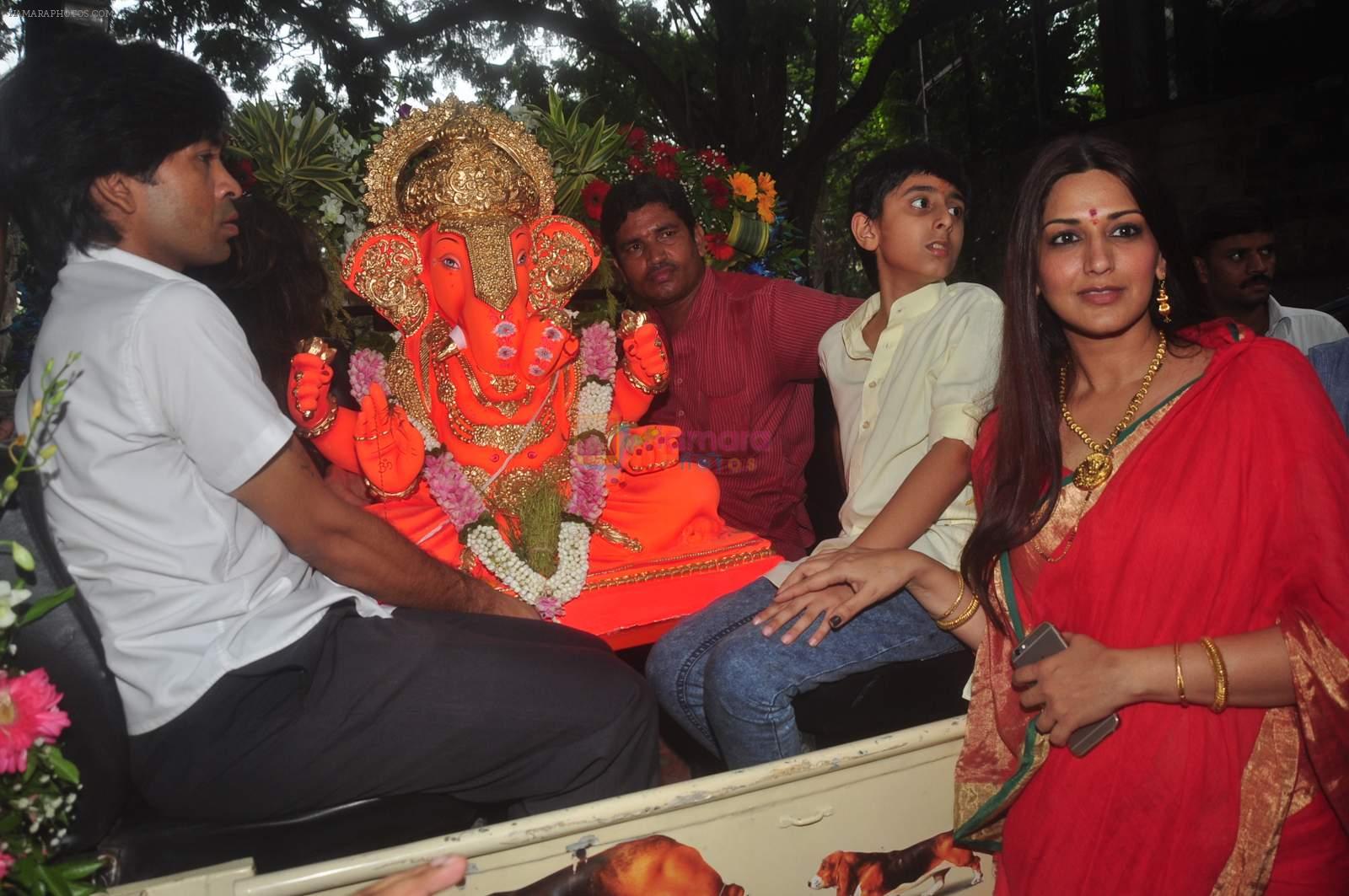 Sonali Bendre's Ganpati celebrations on 18th Sept 2015
