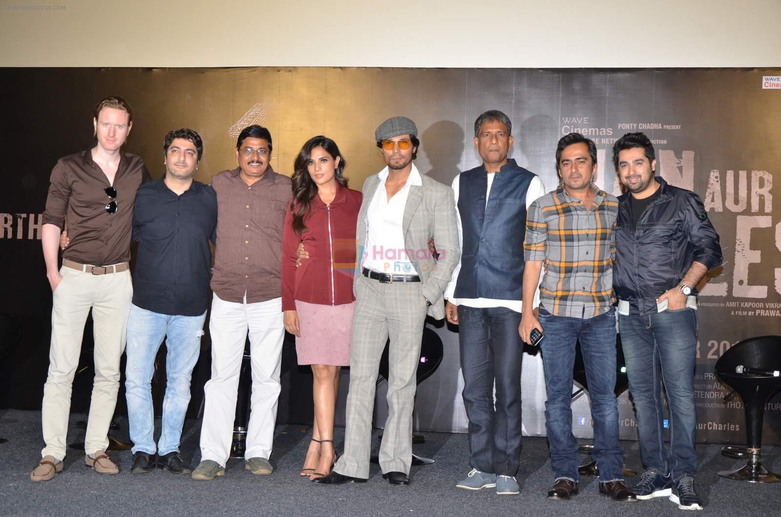 Randeep Hooda, Richa Chadda at cellfie press meet for film Main Aur Charles on 23rd Sept 2015