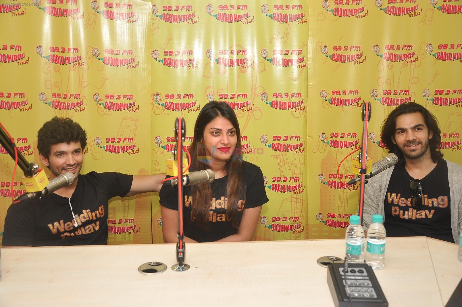 Anushka Ranjan, Diganth Manchale and Karan Grover promote Wedding Pullav at Radio Mirchi studio on 23rd Sept 2015