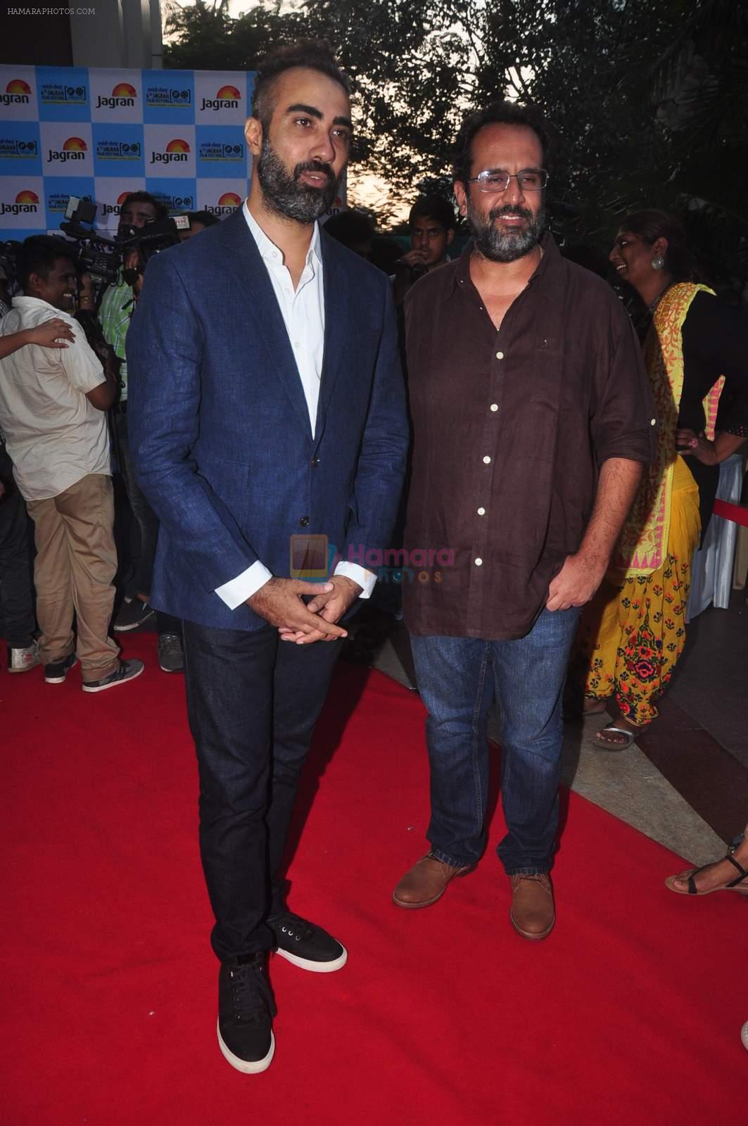 Ranvir Shorey, Anand L. Rai at Jagran film fest opening in Fun on  28th Sept 2015