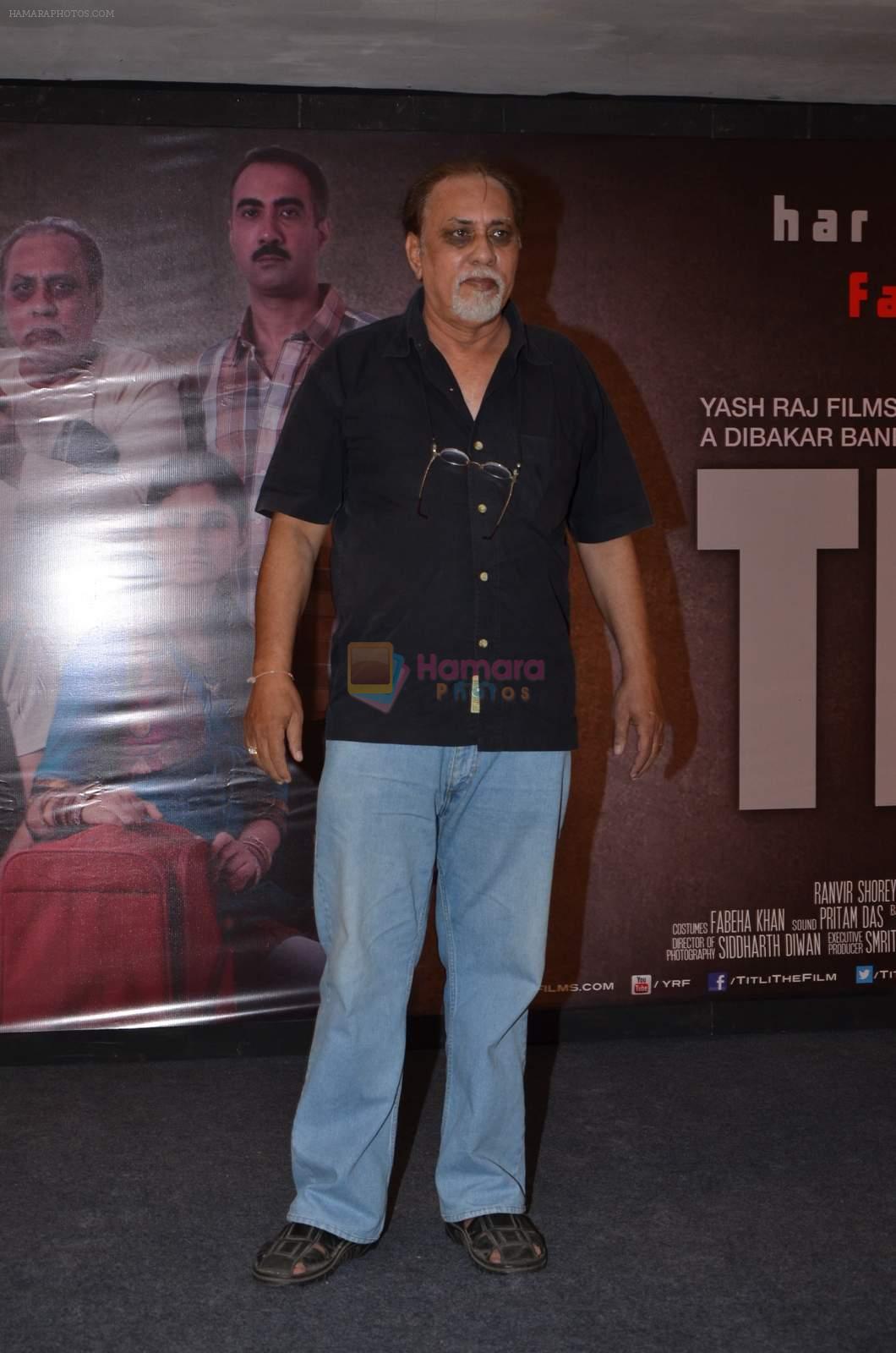 Lalit Behl at Titli movie press meet on 29th Sept 2015