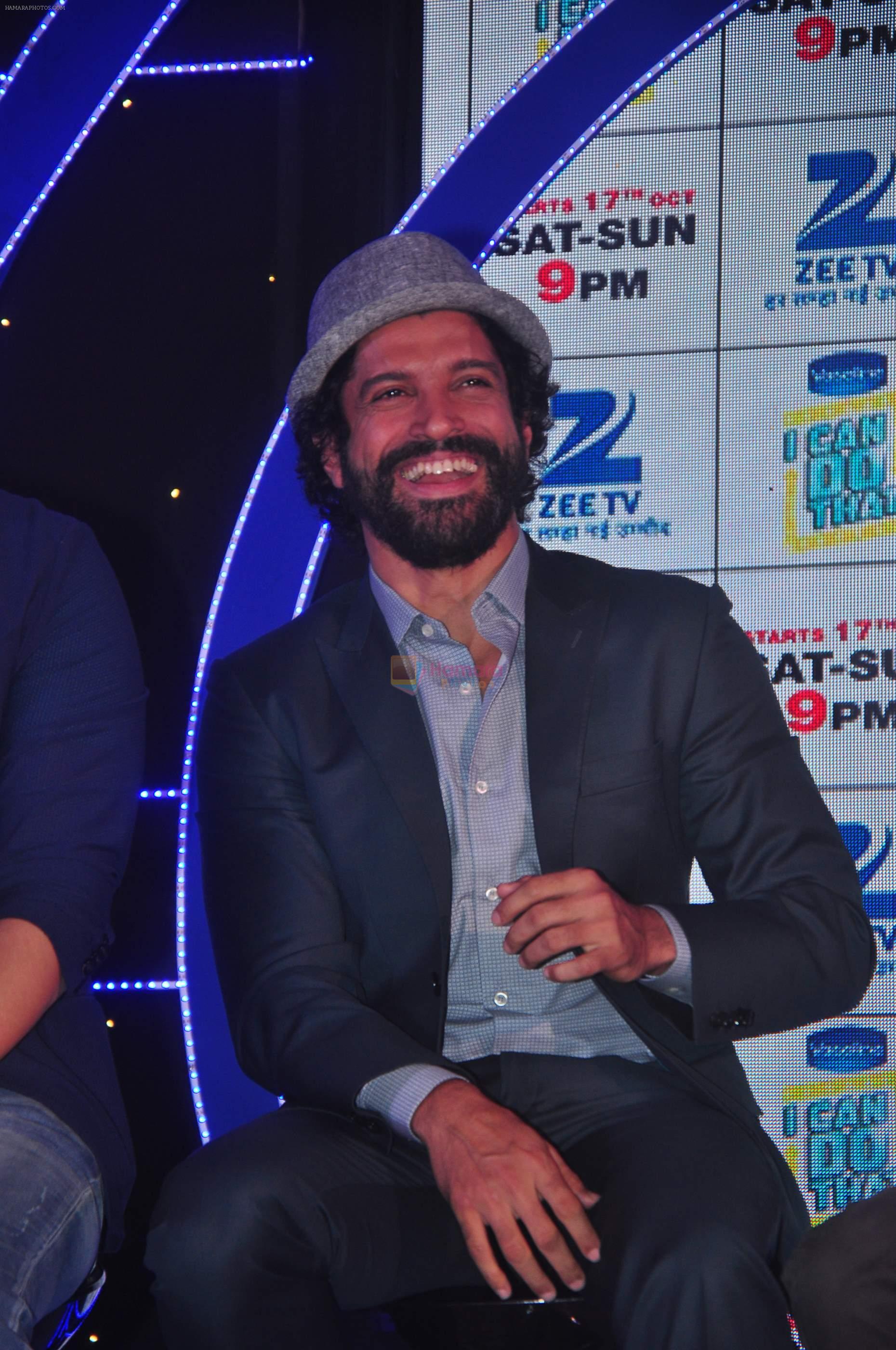 Farhan Akhtar at Zee Tv launches its new show I Can Do It with Farhan and Gauhar at Marriott on 30th Sept 2015