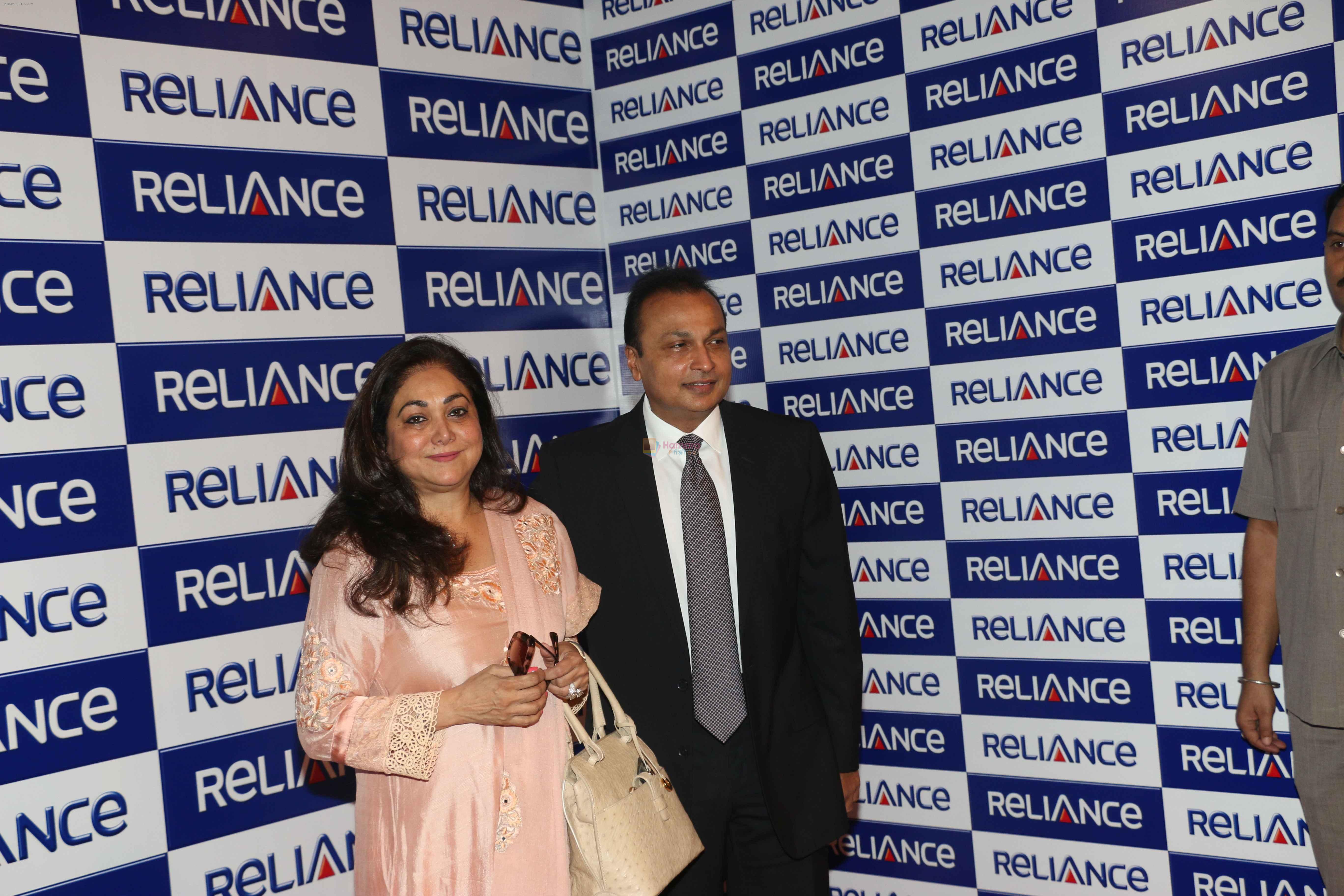 Anil Ambani and Tina Ambani at Reliance AGM on 30th Sept 2015