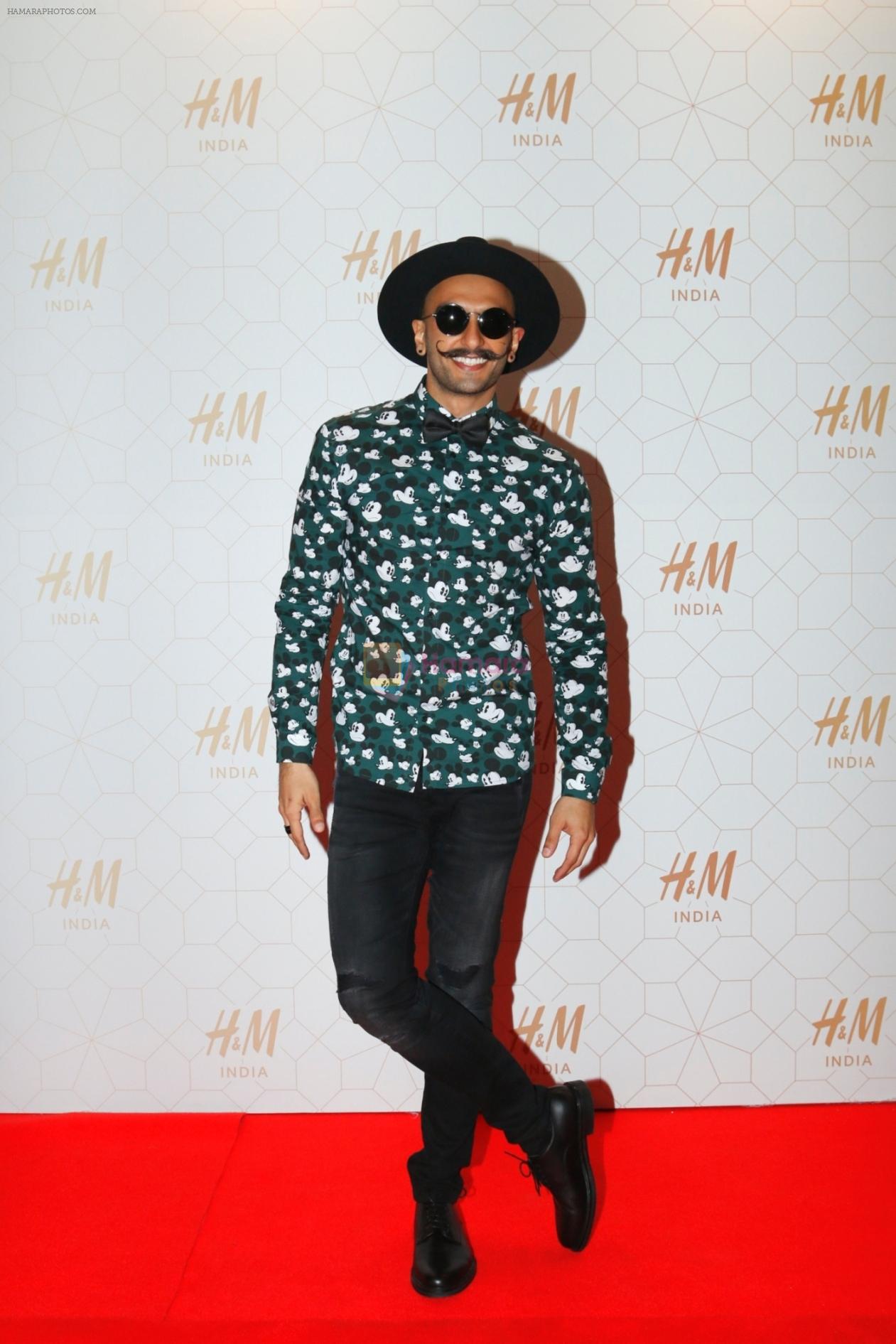 Ranveer Singh at h&m store launch in Mumbai on 1st Oct 2015