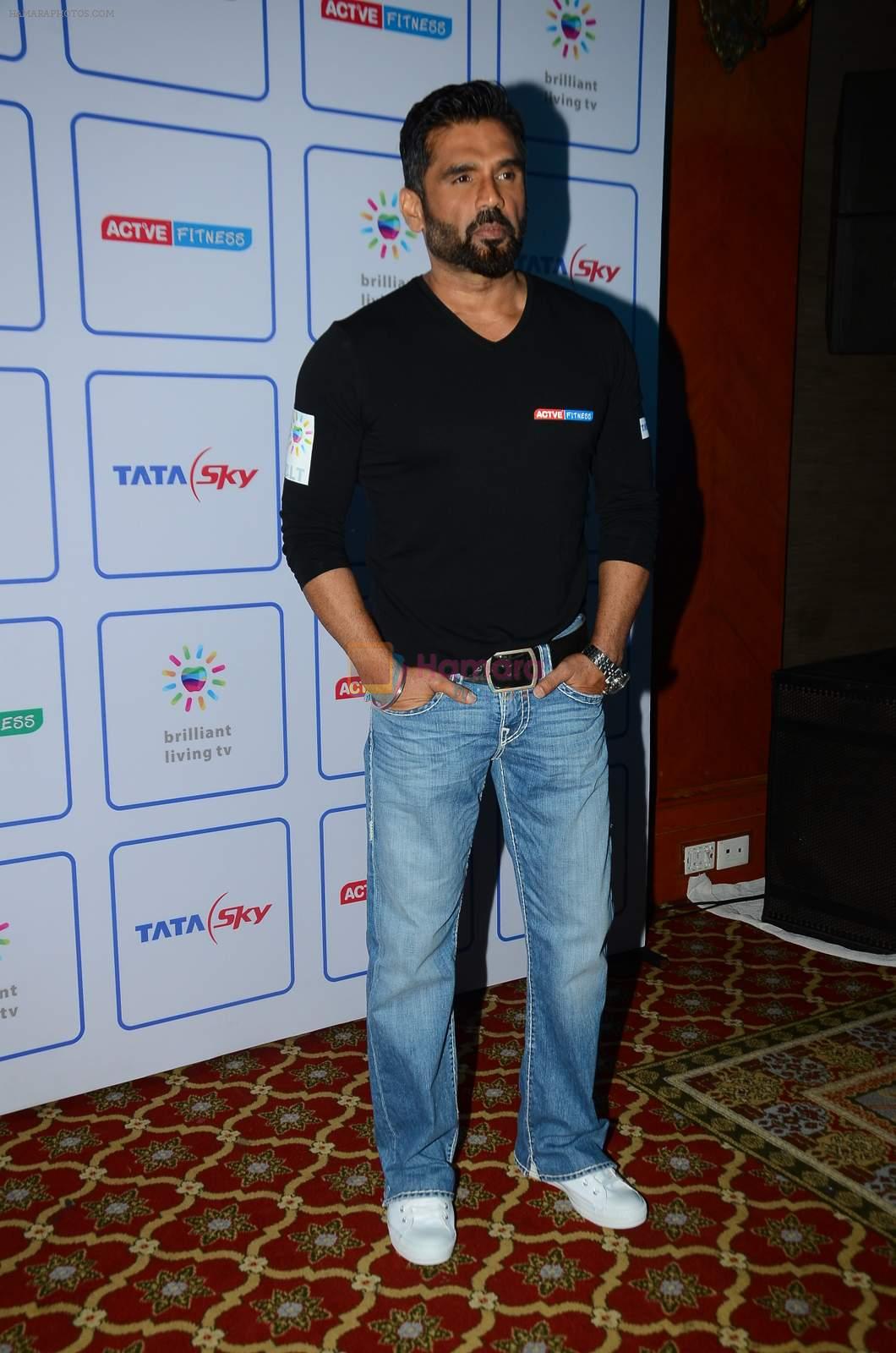 Sunil Shetty launches Tata Sky fitness channel of Sunil Shetty in J W Marriott on 2nd Oct 2015