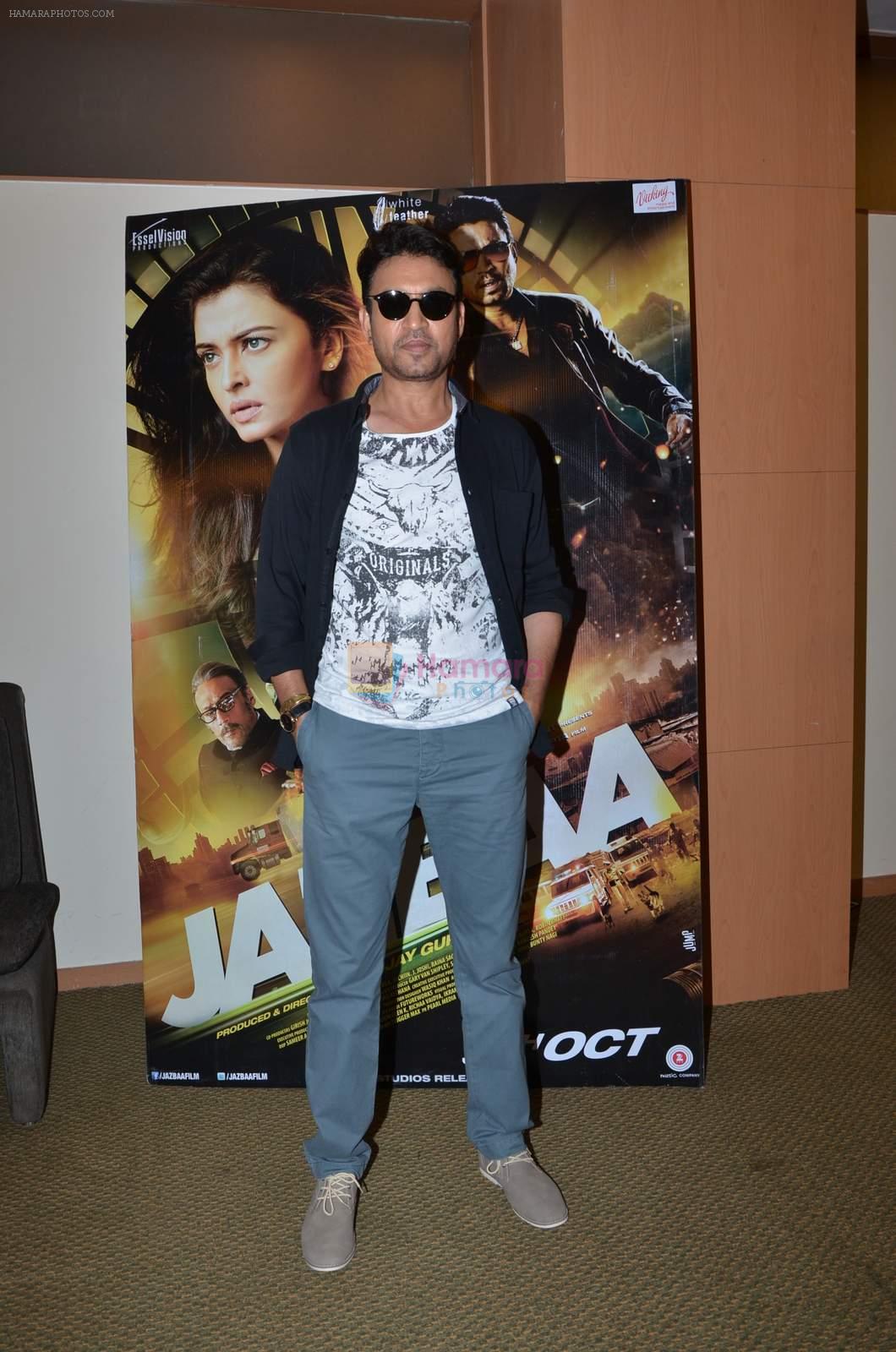 Irrfan Khan promote Jazbaa on 3rd Oct 2015