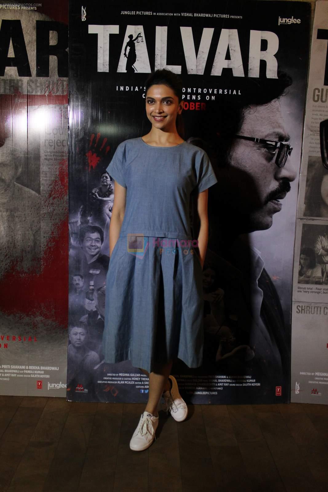 Deepika Padukone at Talvar screening in Lightbox on 7th Oct 2015
