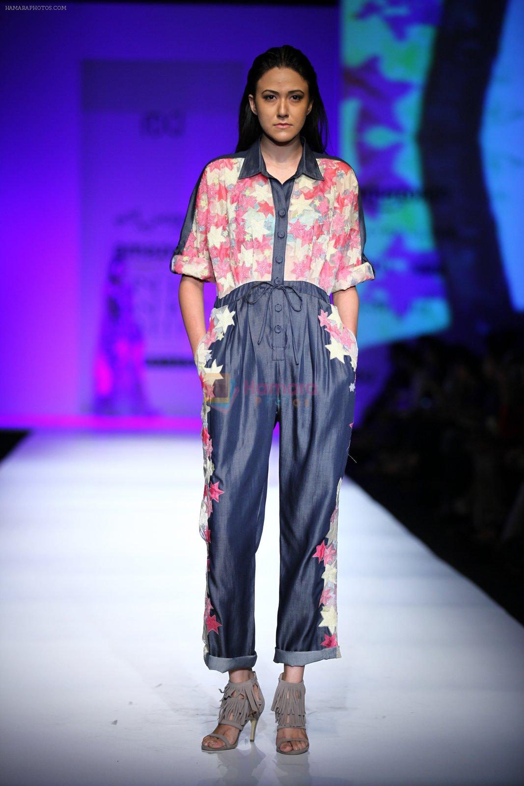 Model walk the ramp for Not so serious by Pallavi Mohan show on day 2 of Amazon india fashion week on 8th Oct 2015