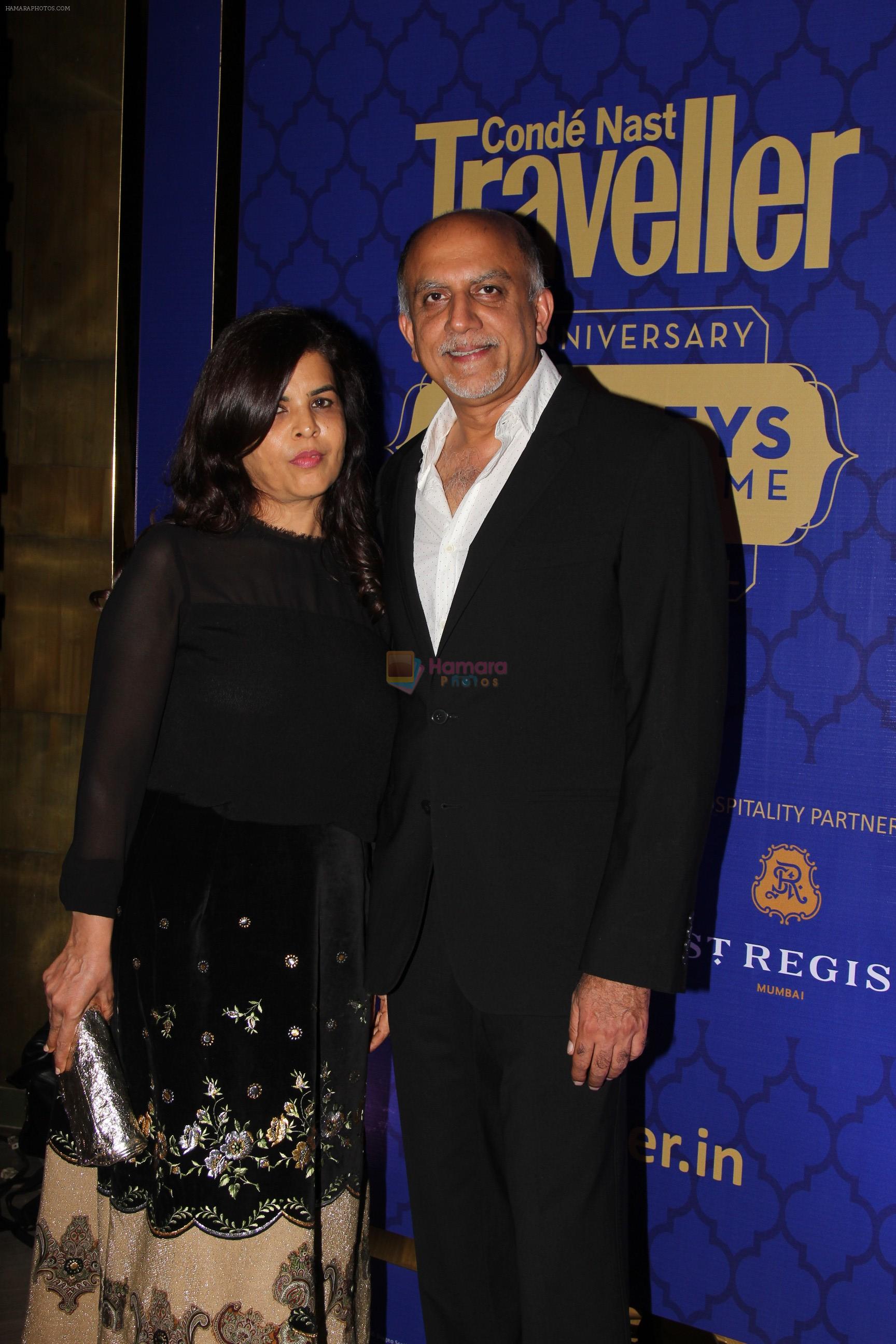 Alex Kuruvilla, Managing Director, Cond� Nast India with wife at Conde Nast Traveller India's 5th anniversary celebrations with   _Journeys of a Lifetime_, St Regis, Mumbai