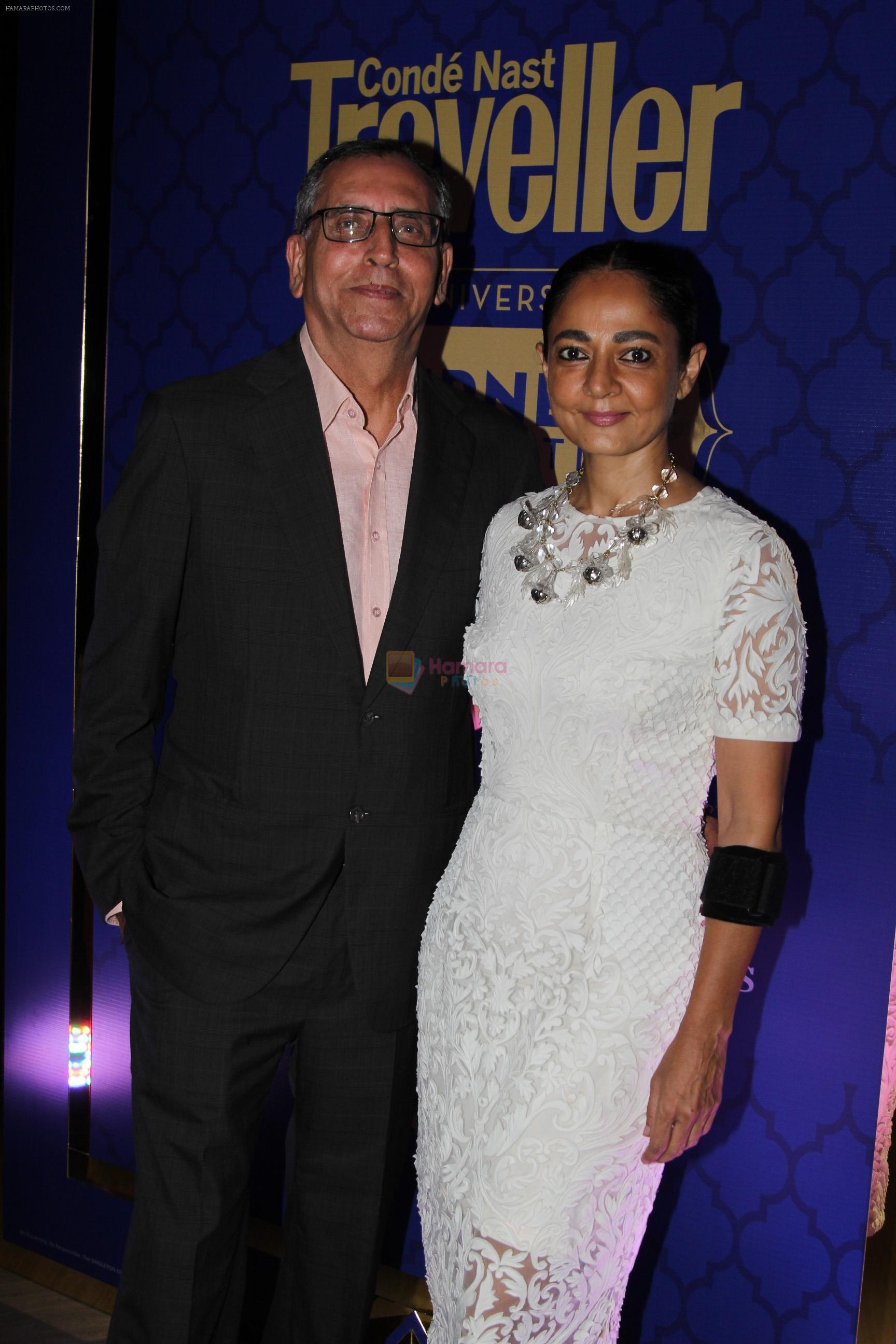 Anil Chopra and Sabina Chopra at Conde Nast Traveller India's 5th anniversary celebrations with   _Journeys of a Lifetime_, St Regis, Mumbai