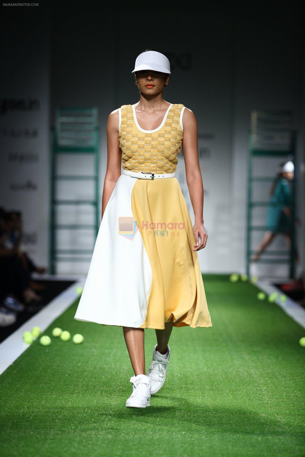Model walk the ramp for Anand Bhushan Show at Amazon Fashion Week Day 3 on 9th Oct 2015