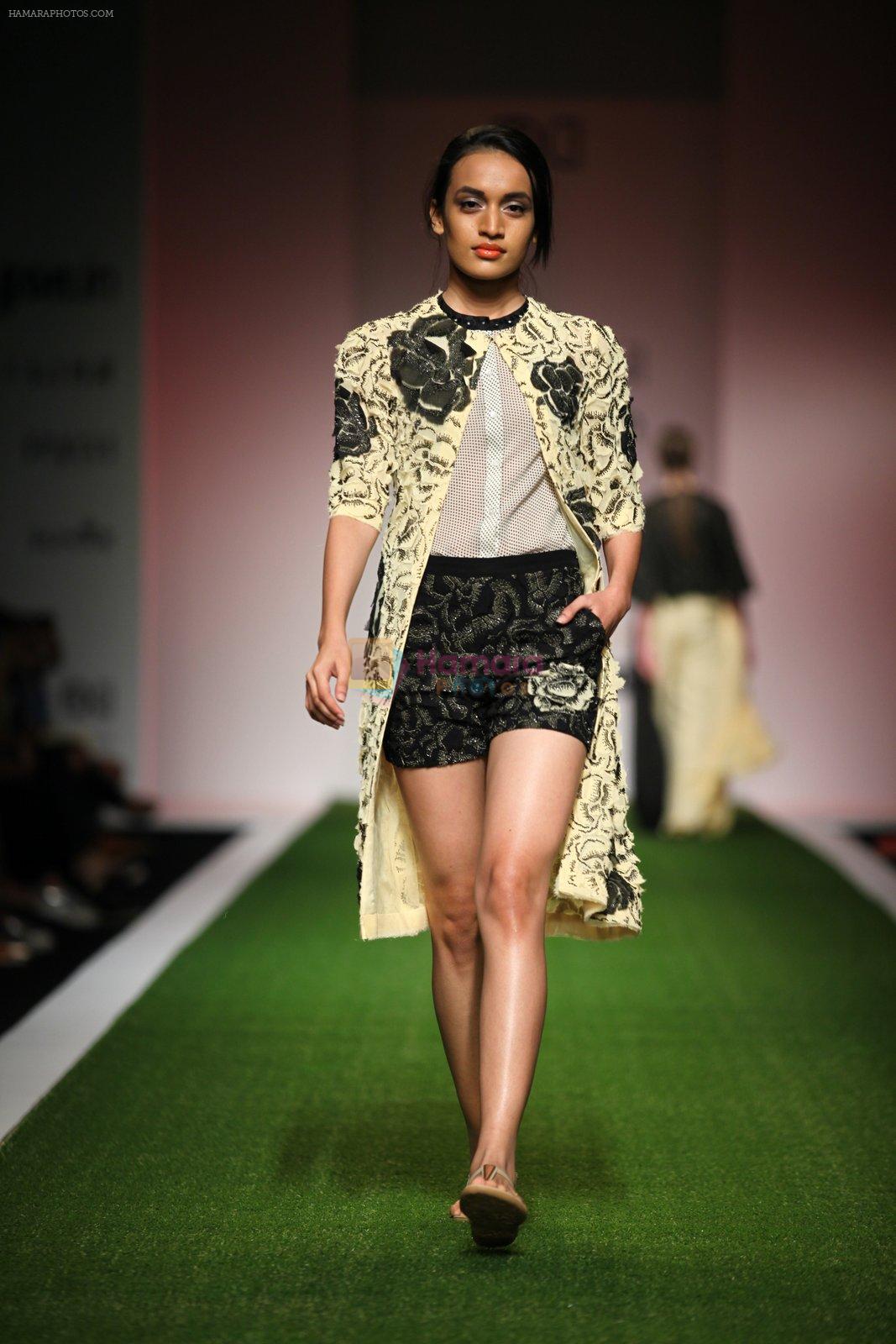 Model walk the ramp for Dev R Nil Show at Amazon Fashion Week Day 3 on 9th Oct 2015