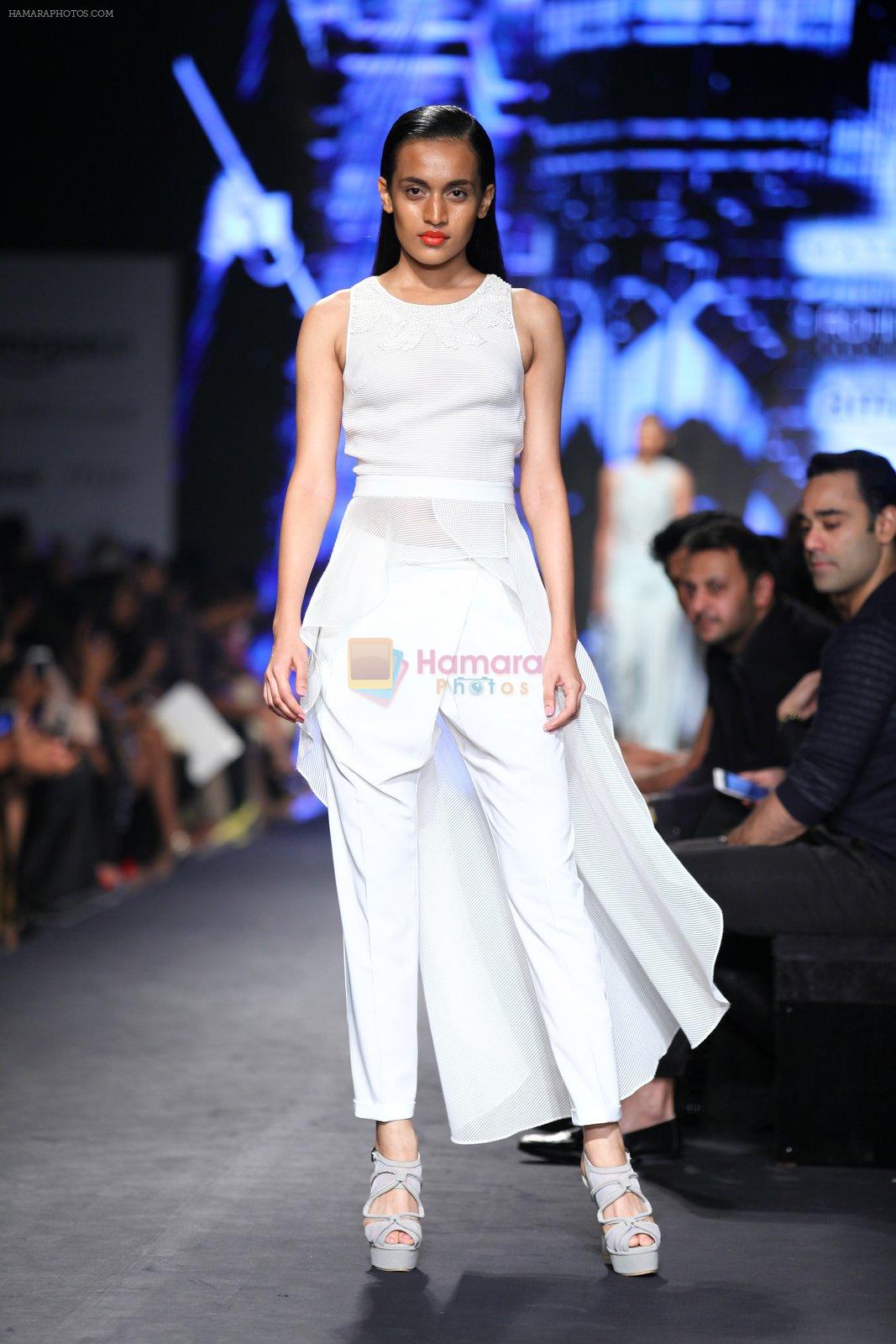 Model walk the ramp for Rohit and Rahul Gandhi Show on Day 4 of Amazon India Fashion Week on 10th Oct 2015