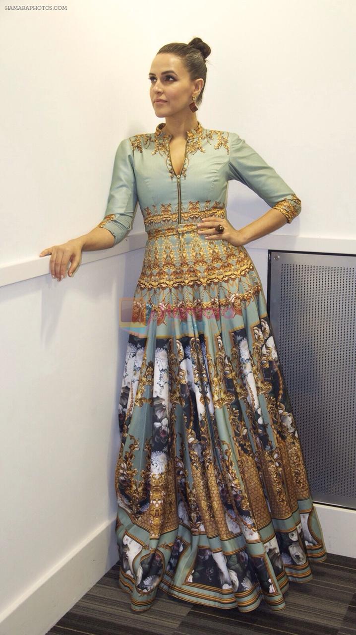 Neha Dhupia at Fashion Week in London on 12th Oct 2015