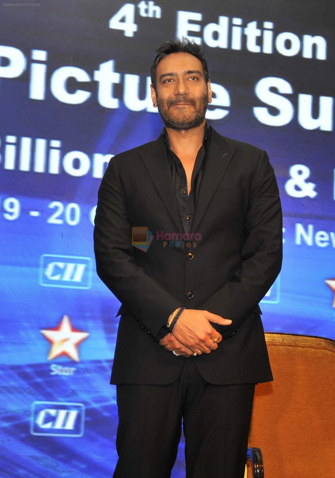 Ajay Devgan at CII meet in Delhi on 20th Oct 2015